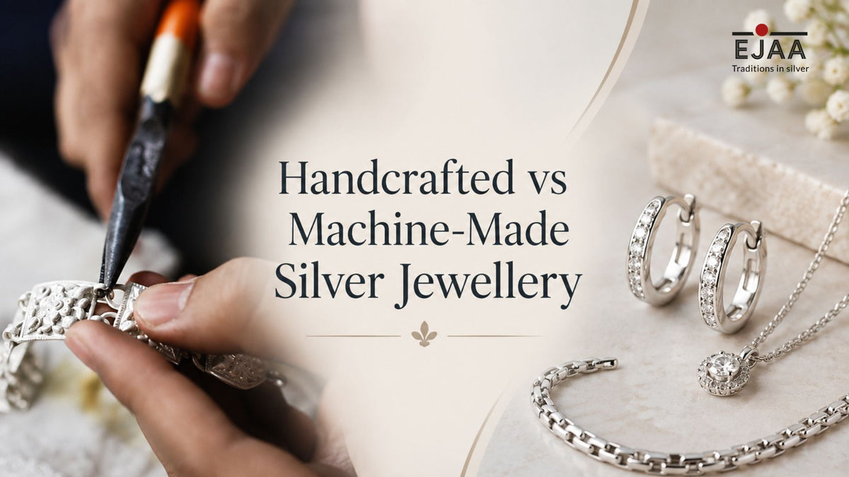 Handcrafted vs machine made silver jewellery