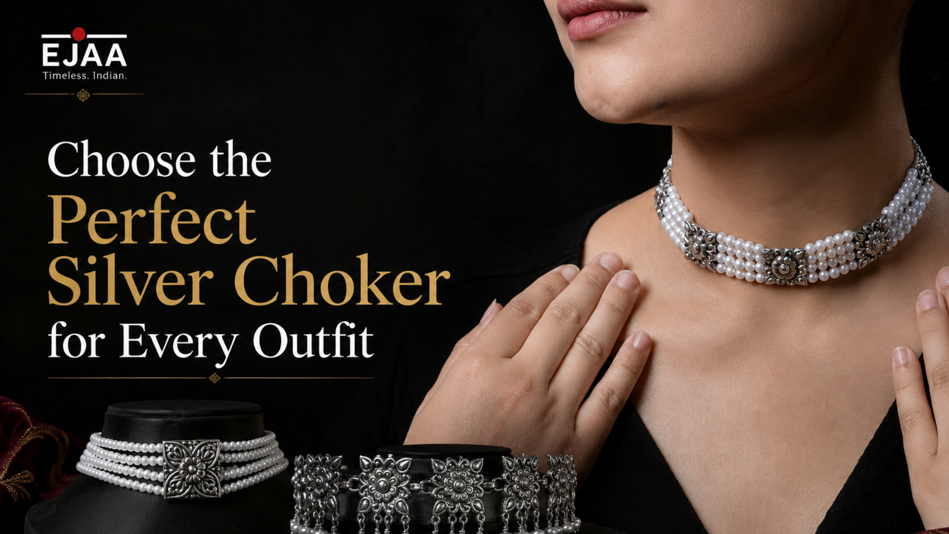 silver choker designs by ejaa