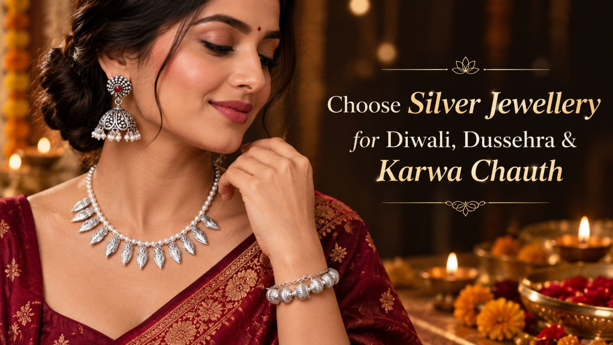 Silver Jewellery for Diwali, Dussehra and Karwa Chauth
