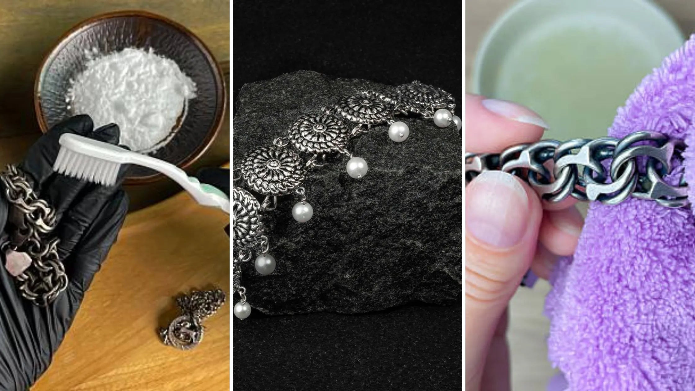 restore shine of silver jewellery