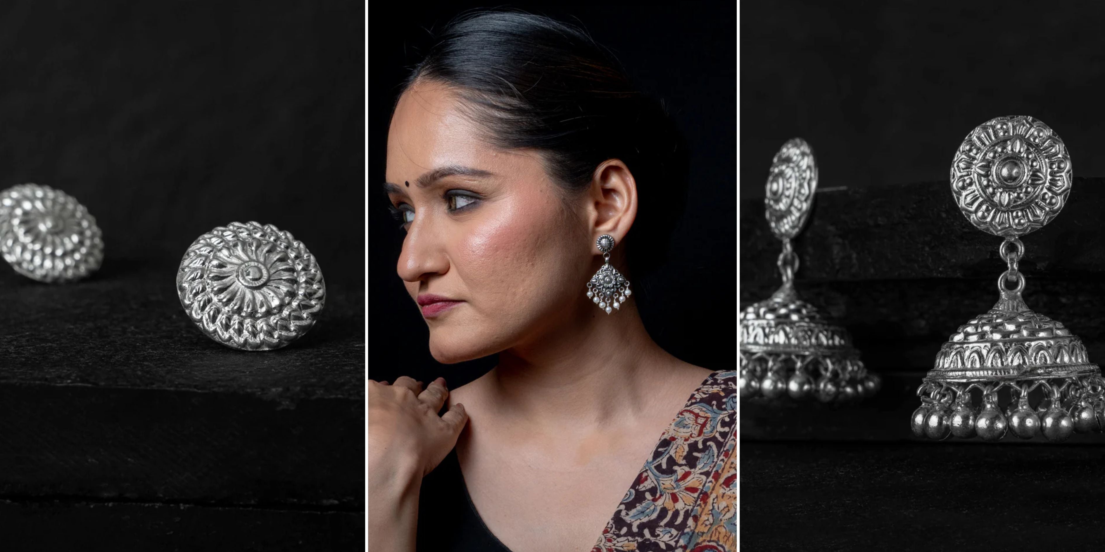 How to Pair Silver Jhumka Earrings With Everyday and Party Outfits?