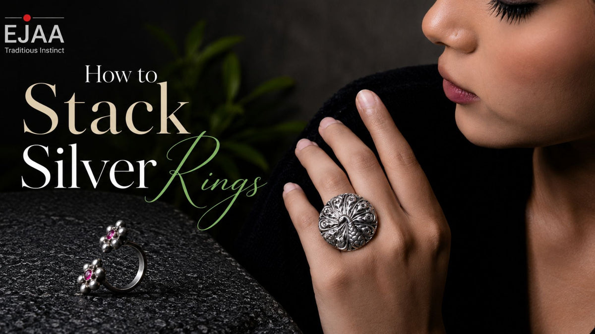 stack silver rings