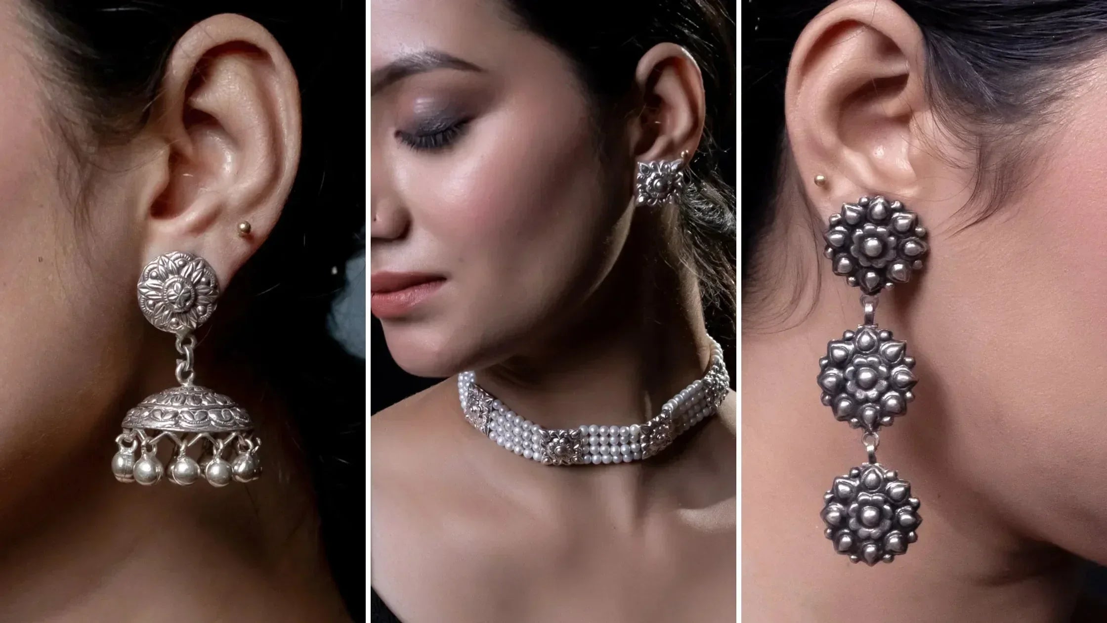 Oxidized vs. Sterling Silver Jhumka Earrings: Which Should You Choose?