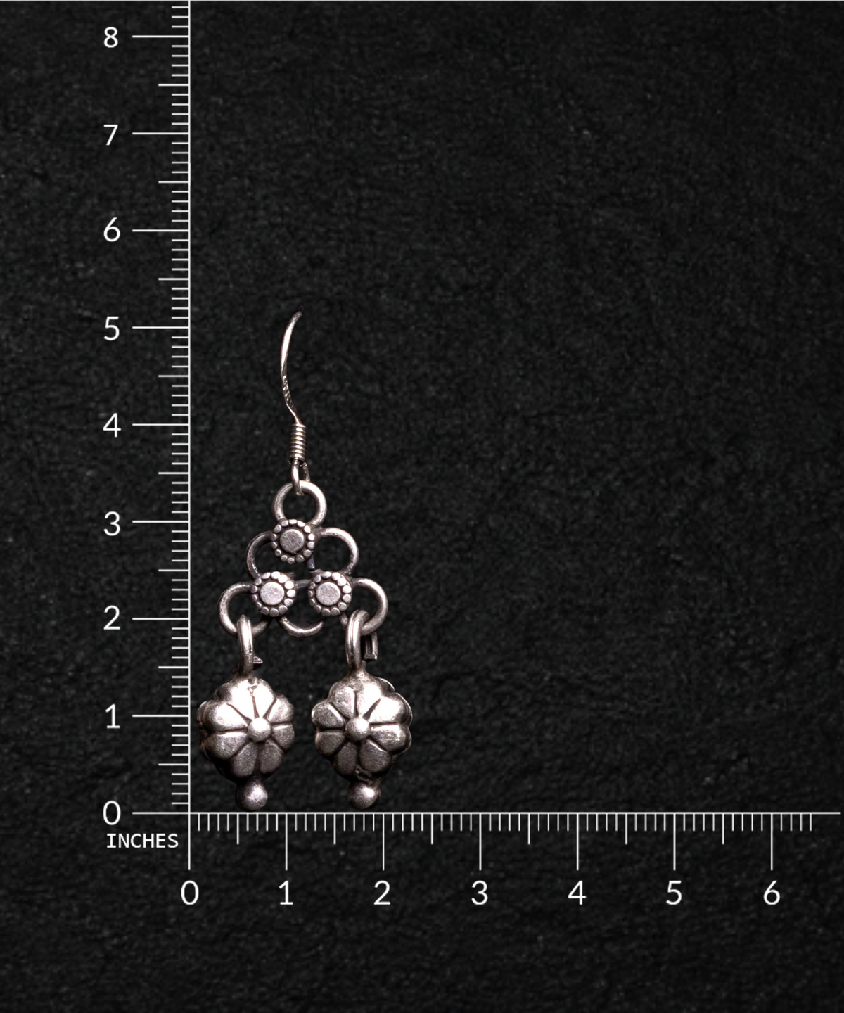 Phoolva Silver Earrings