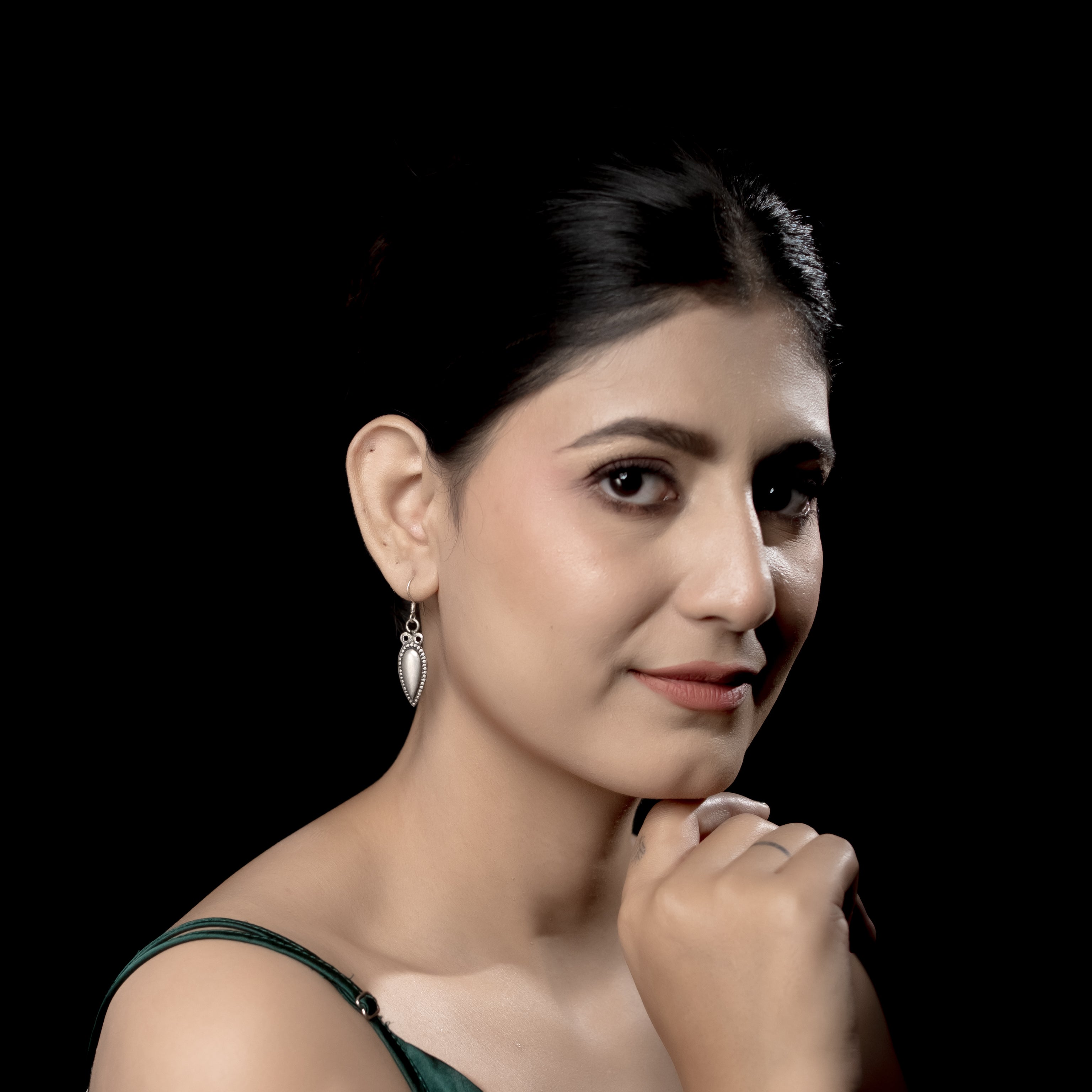 Champa Silver Earrings