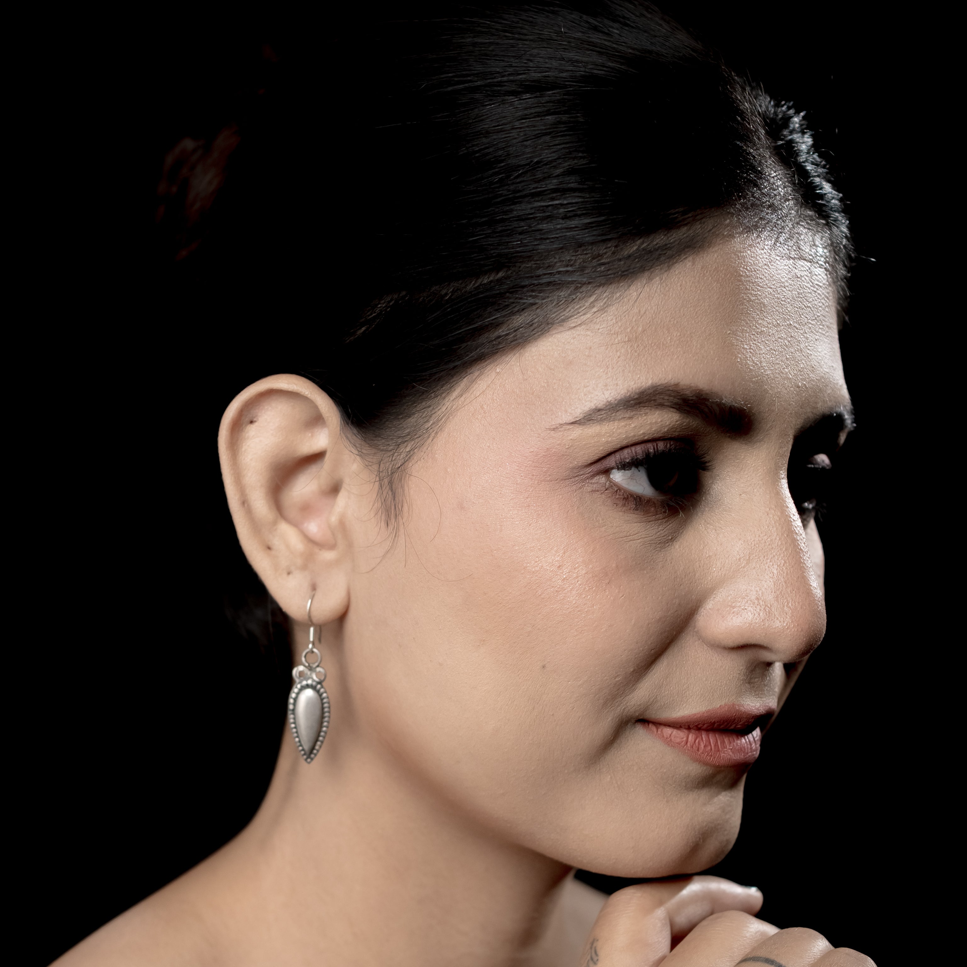 Champa Silver Earrings