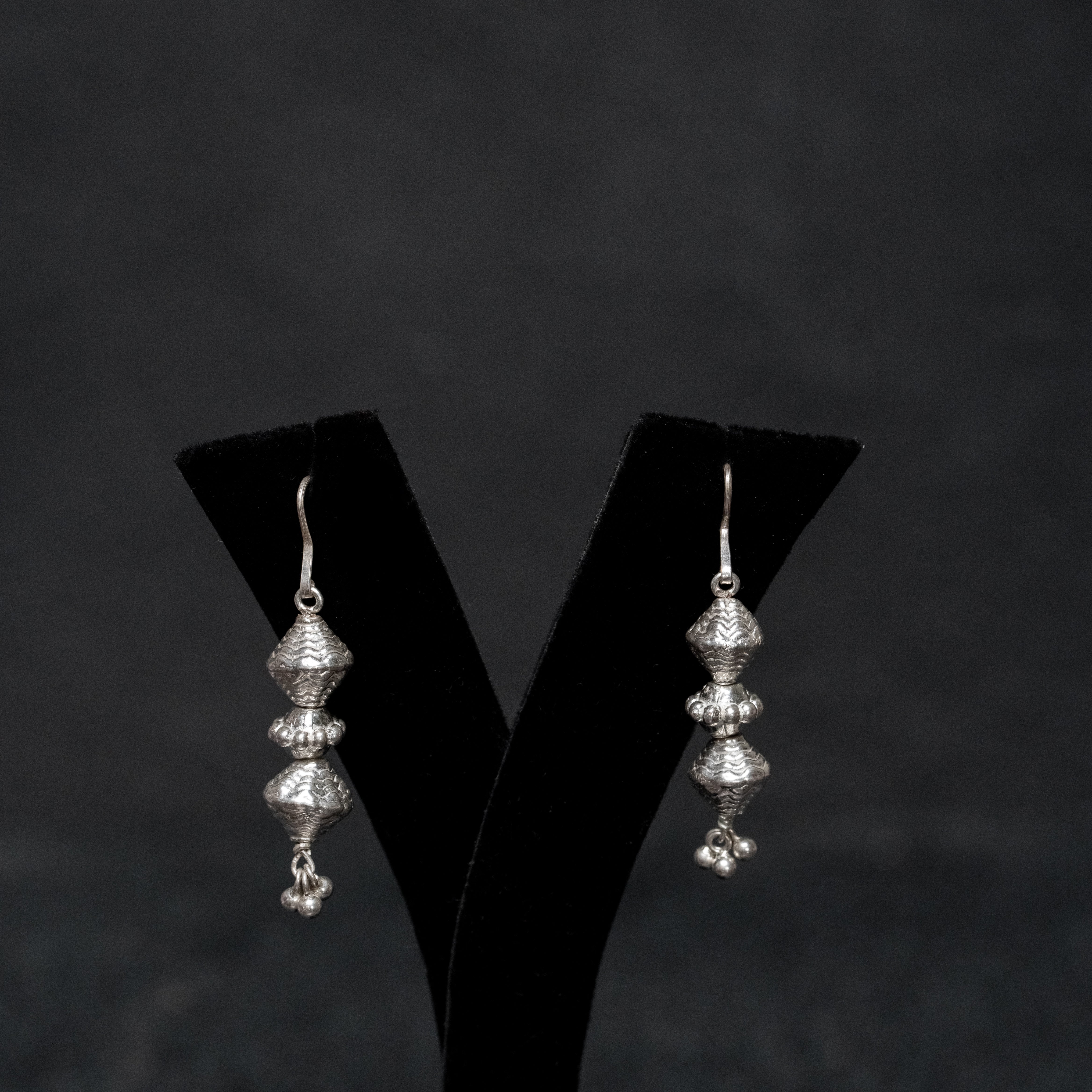 Silver Dhanri Earrings