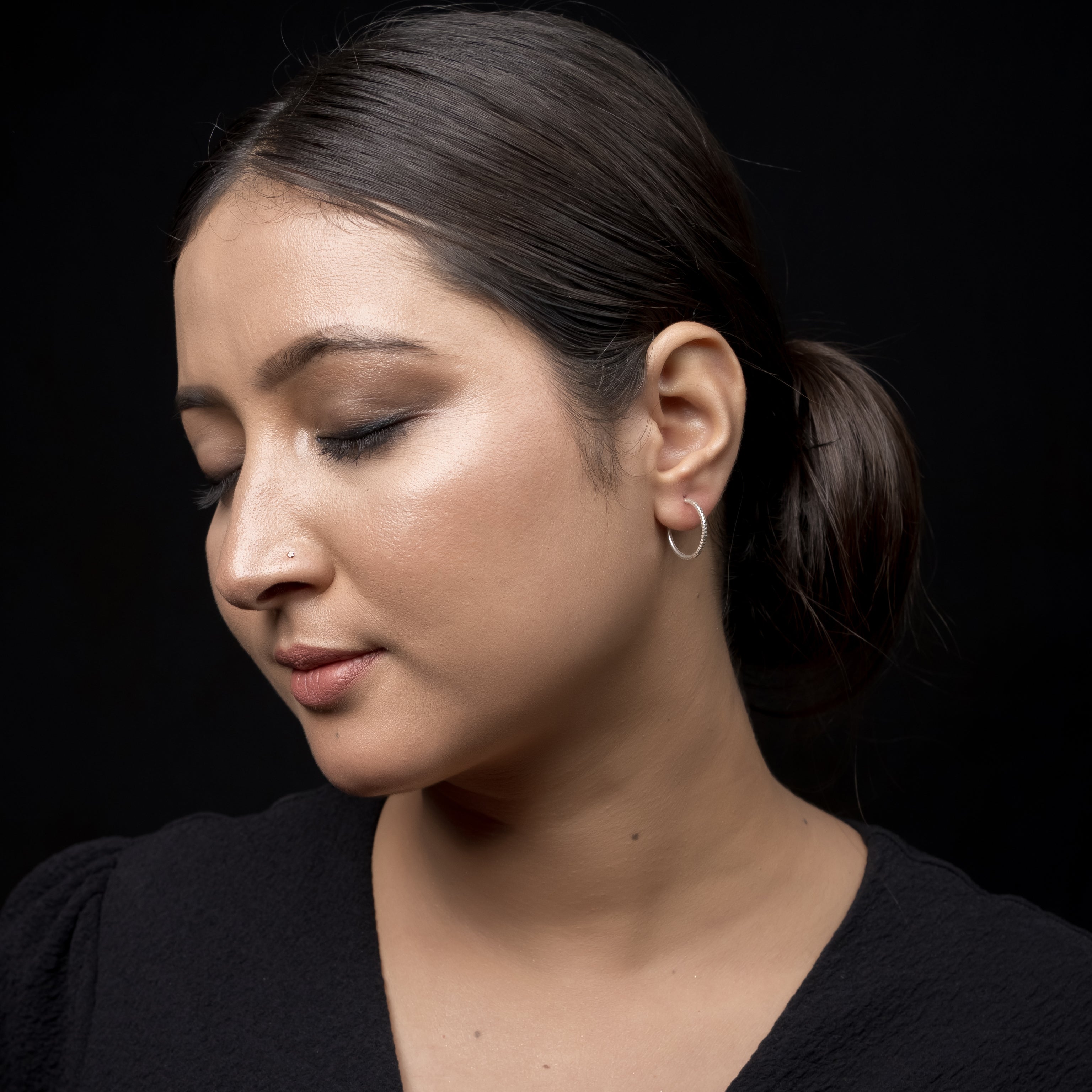 BANDO Silver Hoops