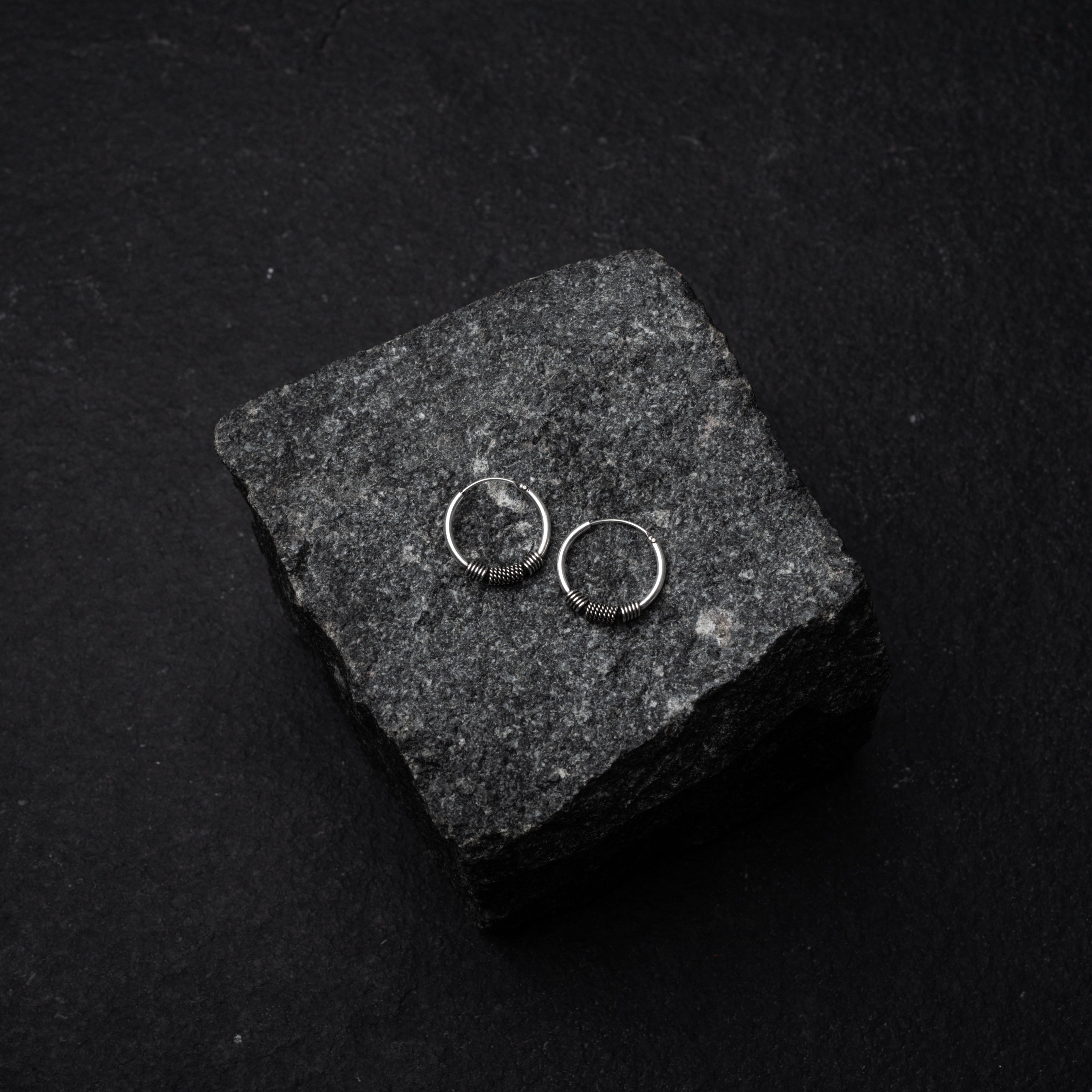 BUNJ Silver Hoops
