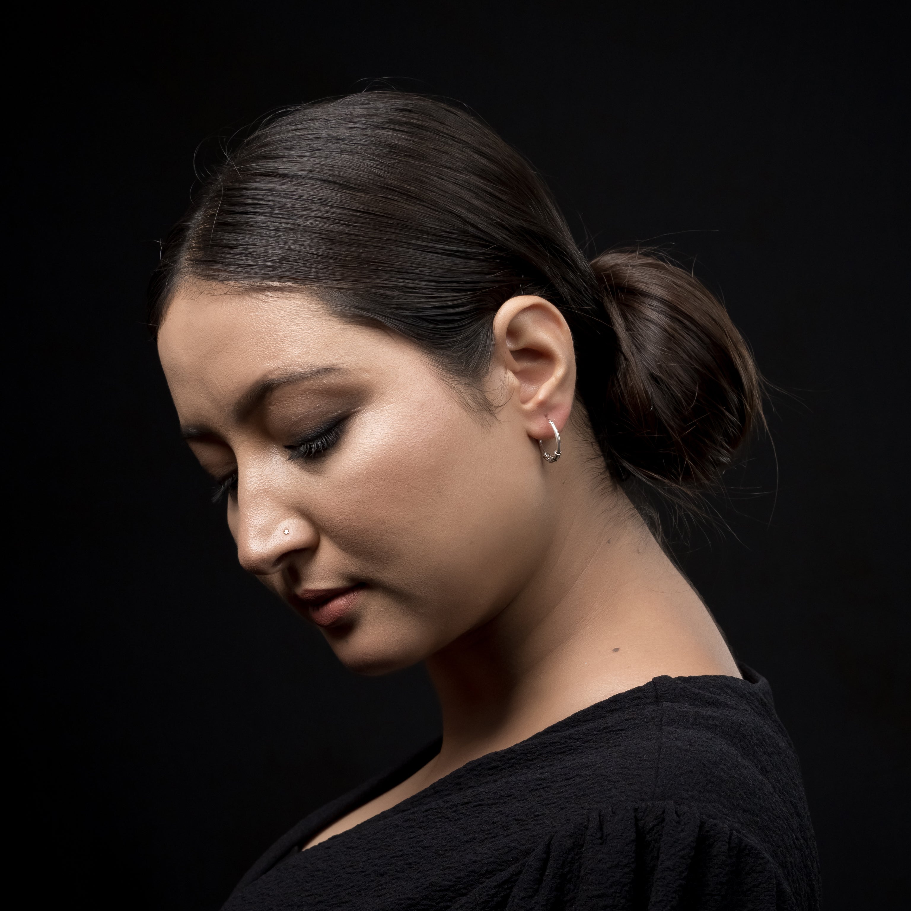 BUNJ Silver Hoops