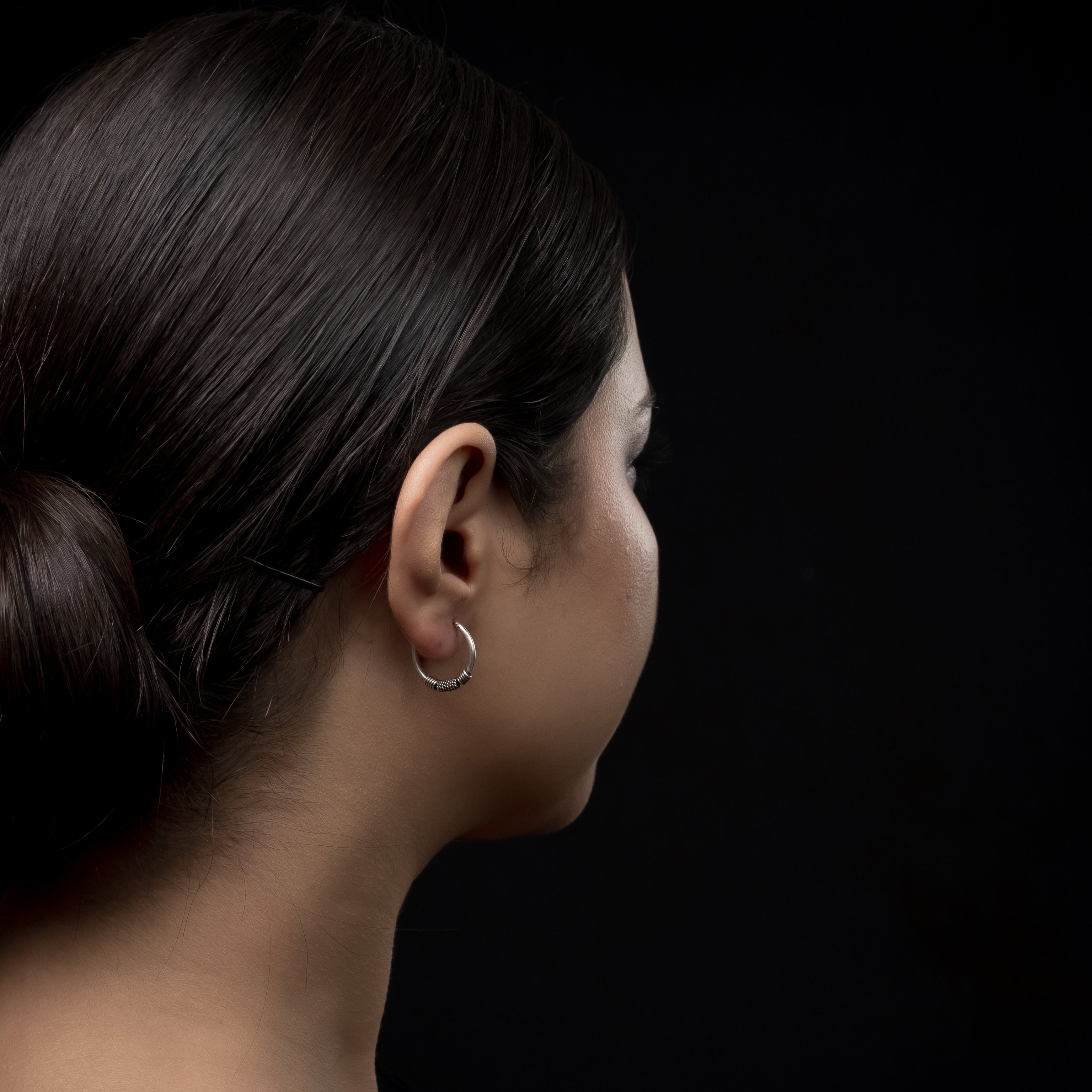 BUNJ Silver Hoops