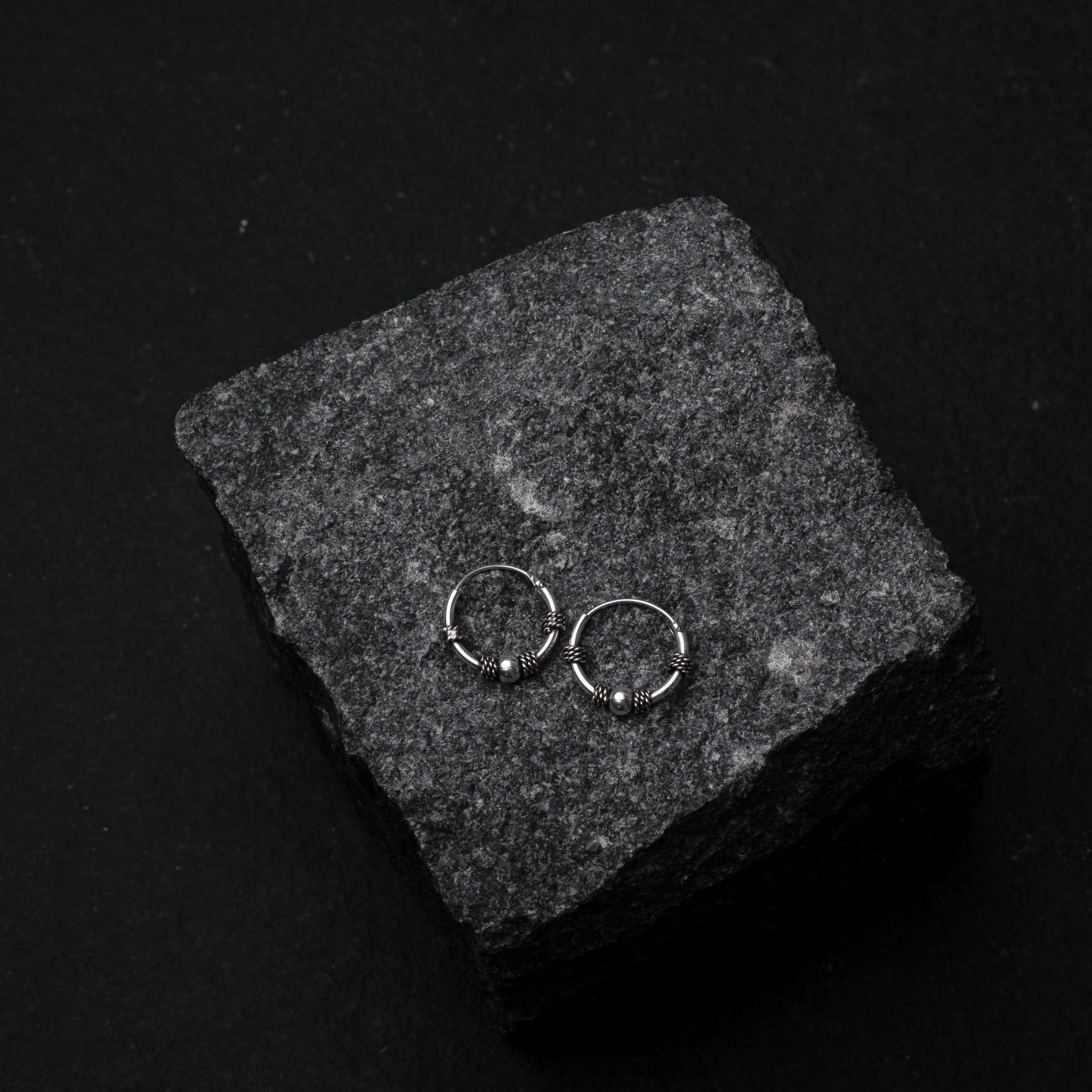 GUDA Silver Hoops