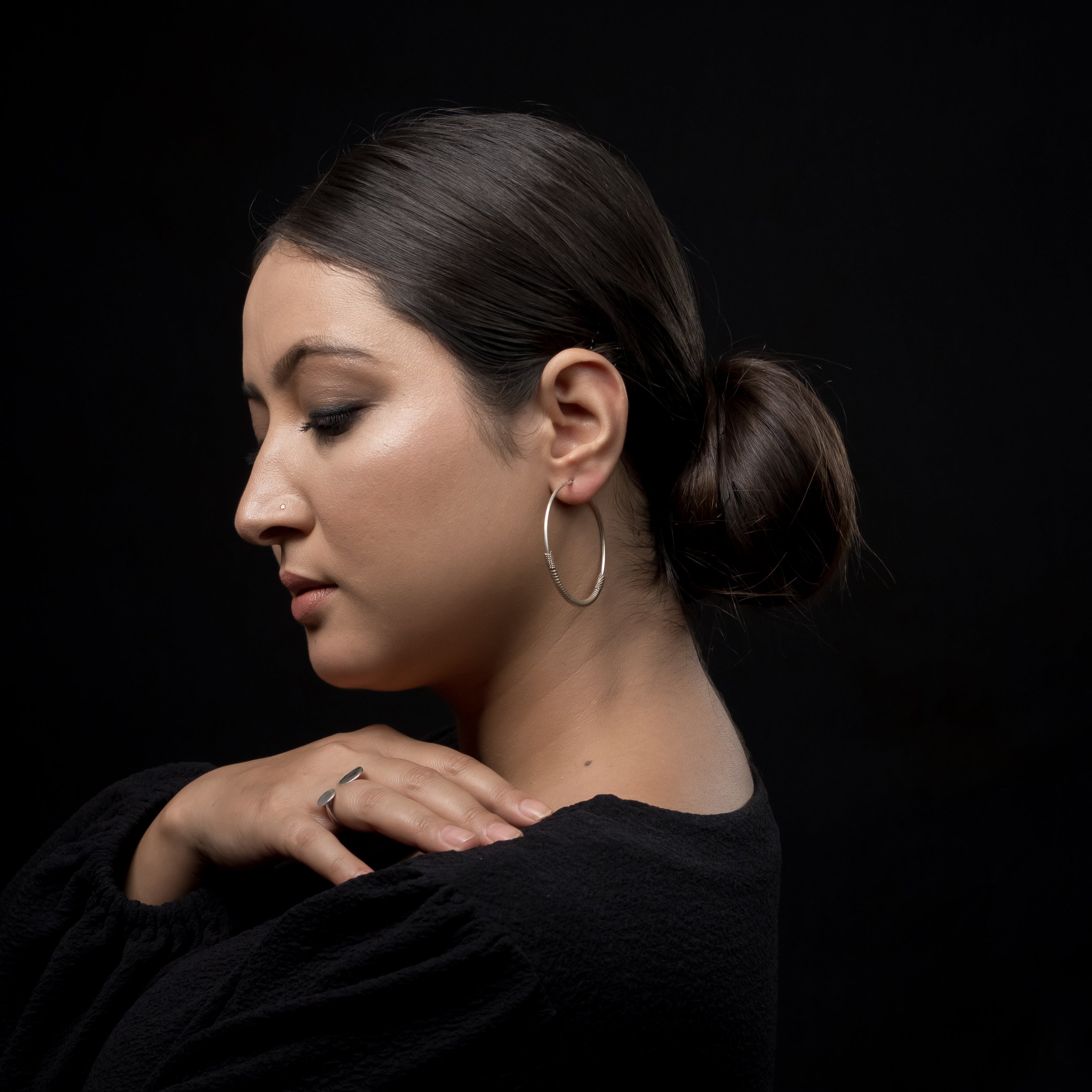 PATTU Silver Hoops