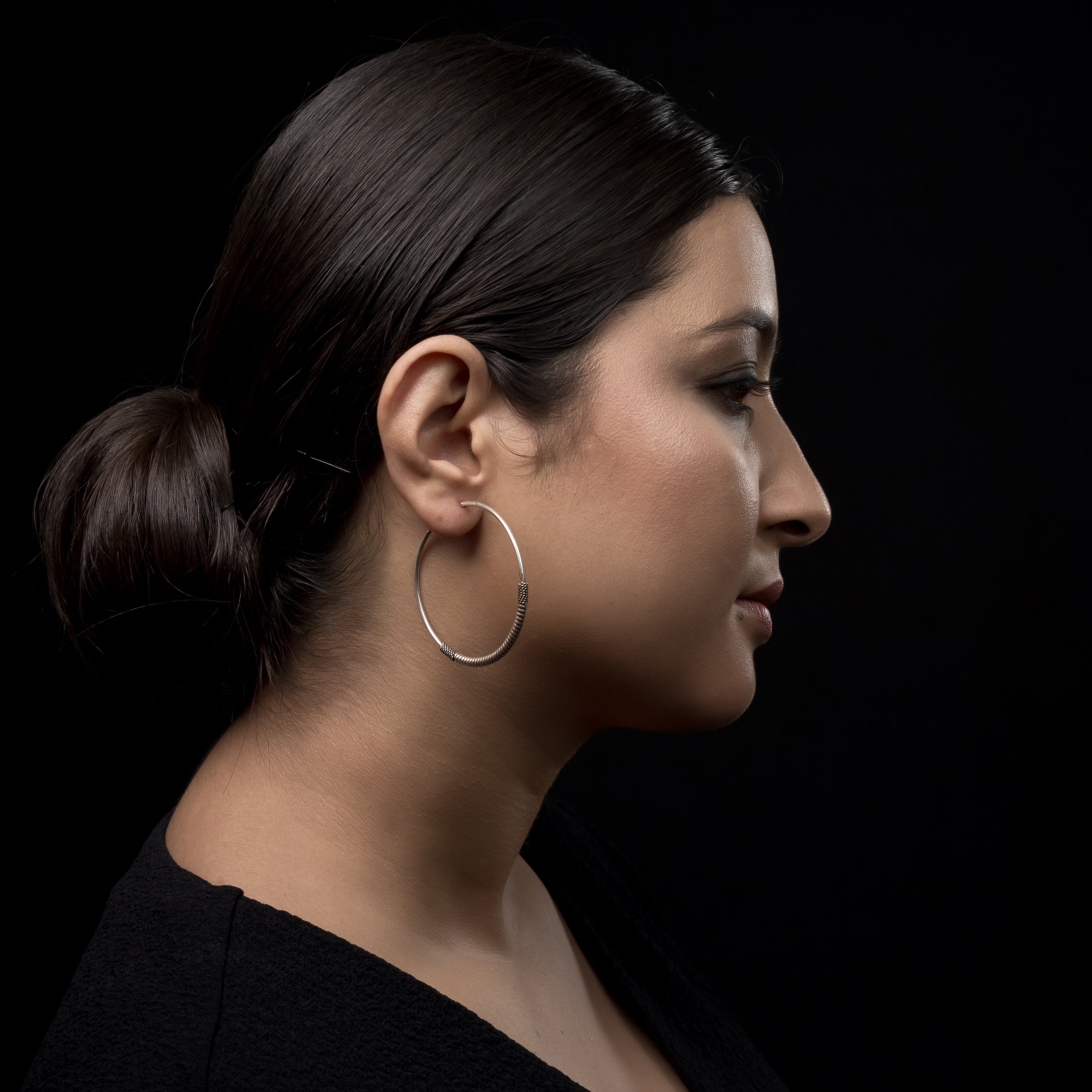 PATTU Silver Hoops