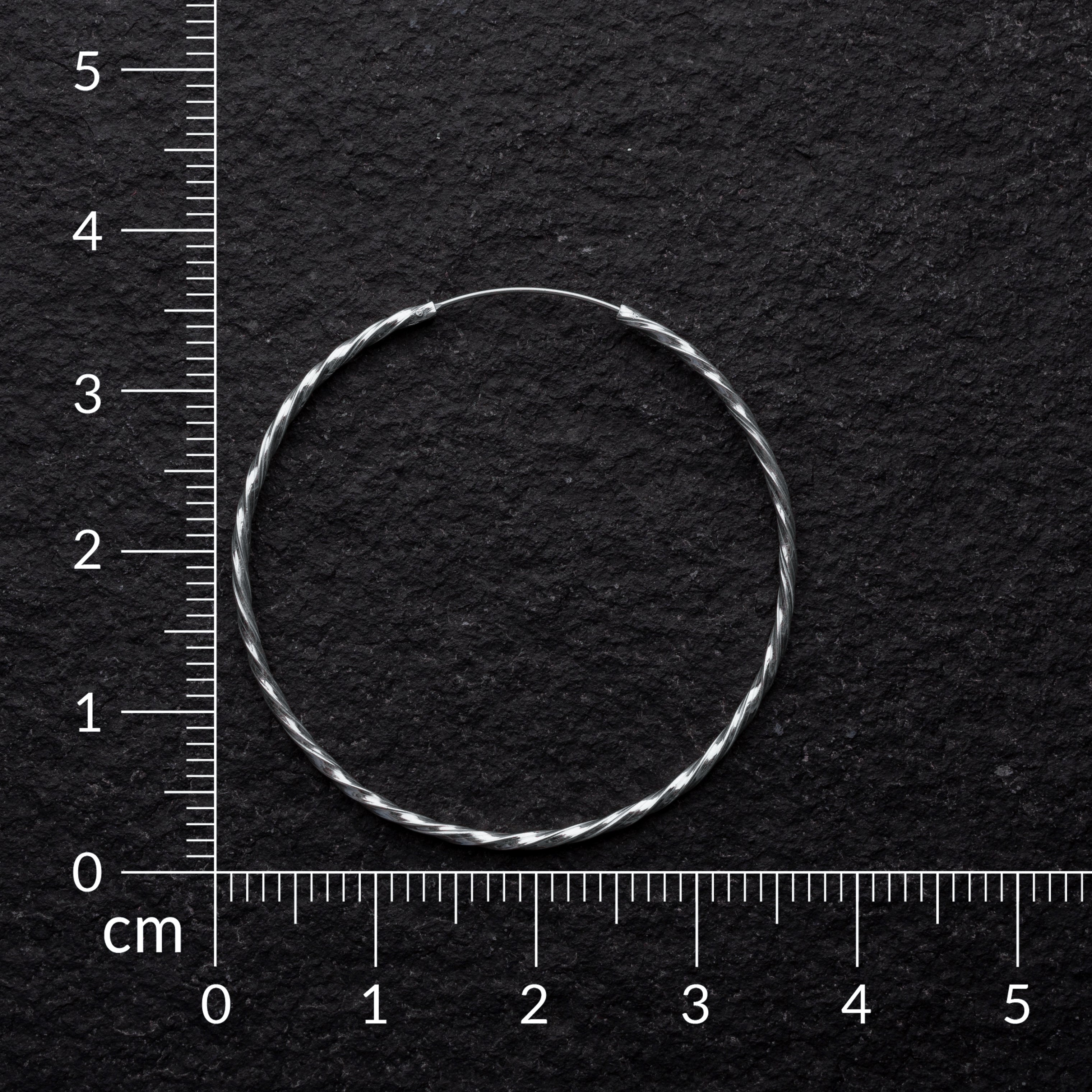 TARANG Silver Hoops