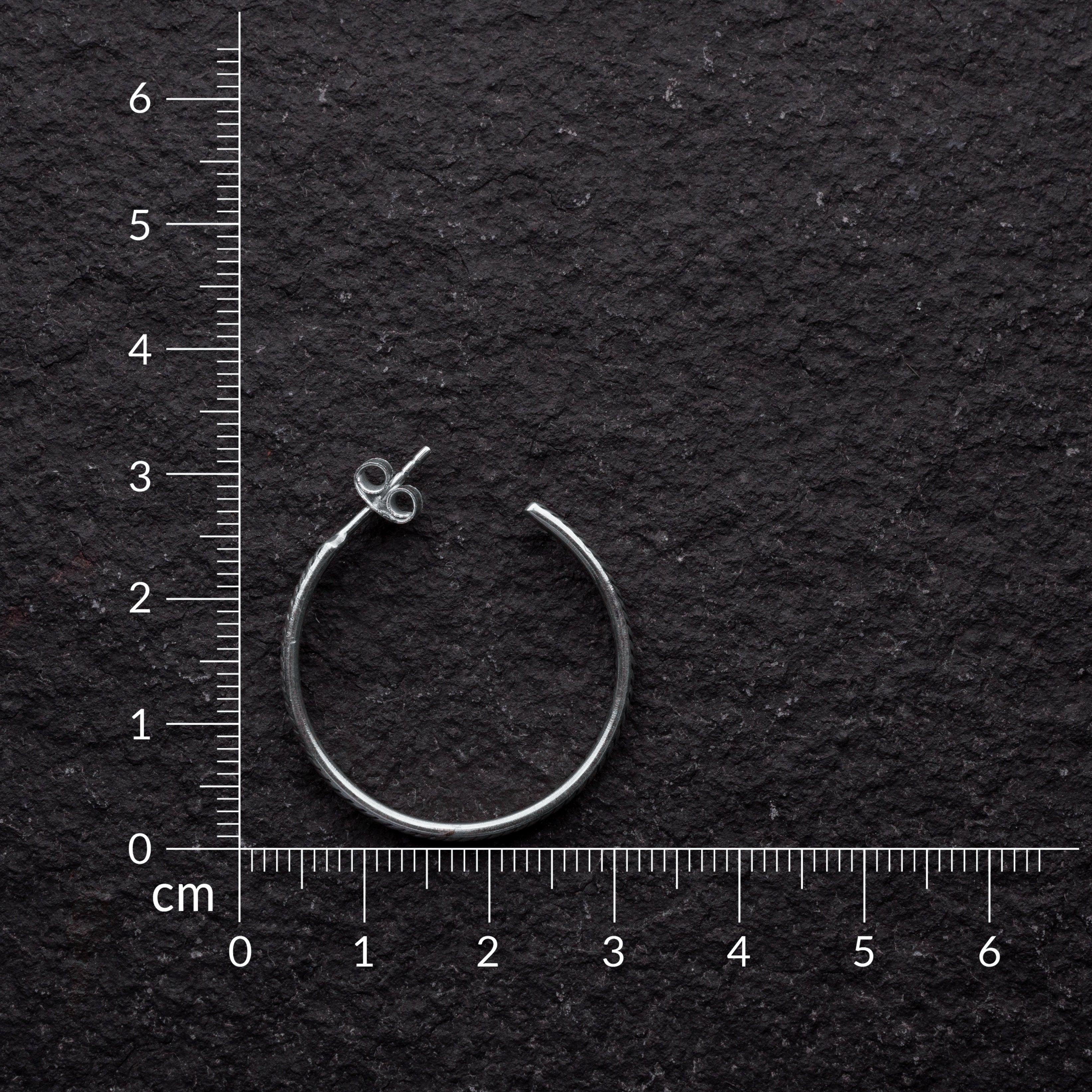 DARMA Silver Hoops