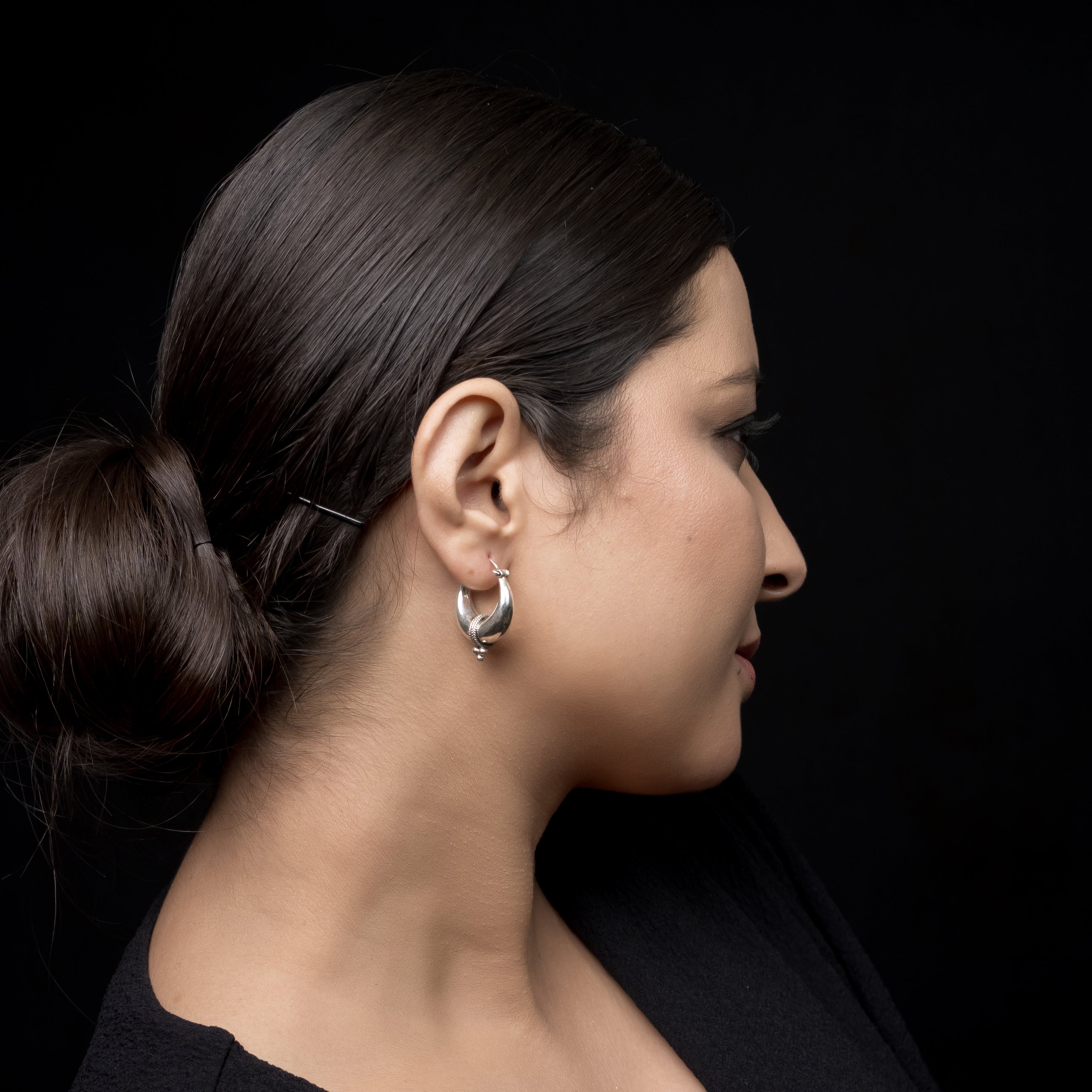 RETO Silver Hoops