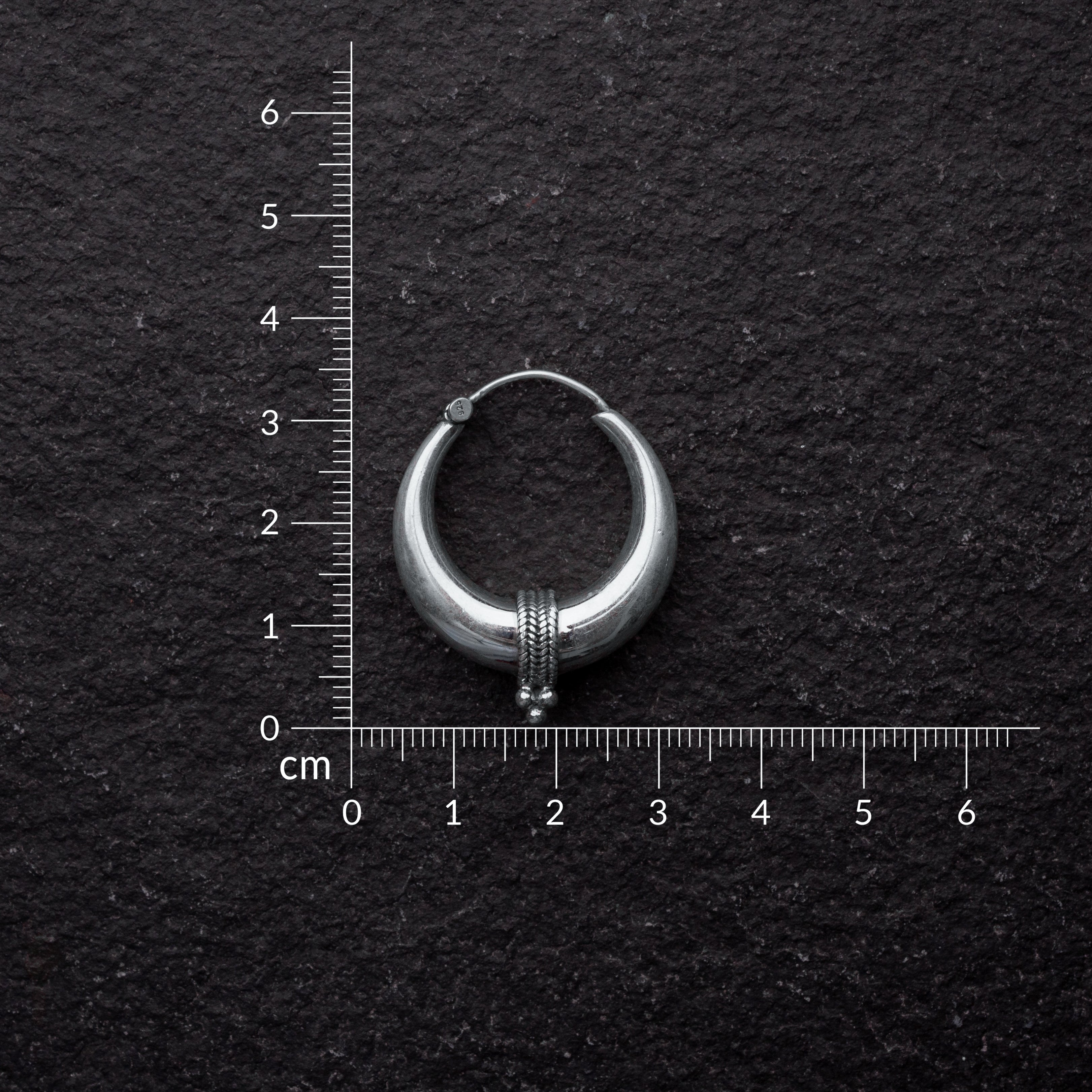 MAITO Silver Hoops