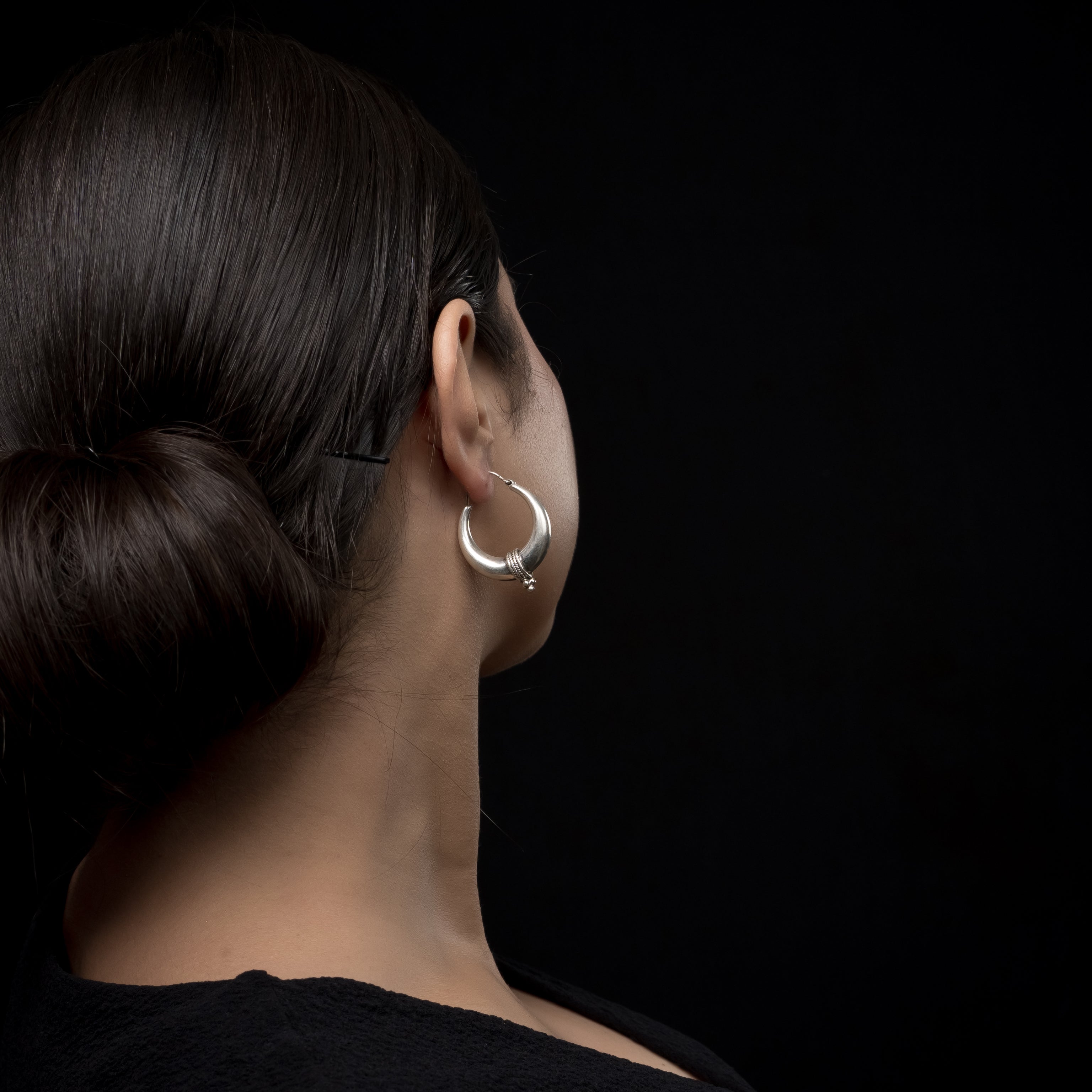 MAITO Silver Hoops