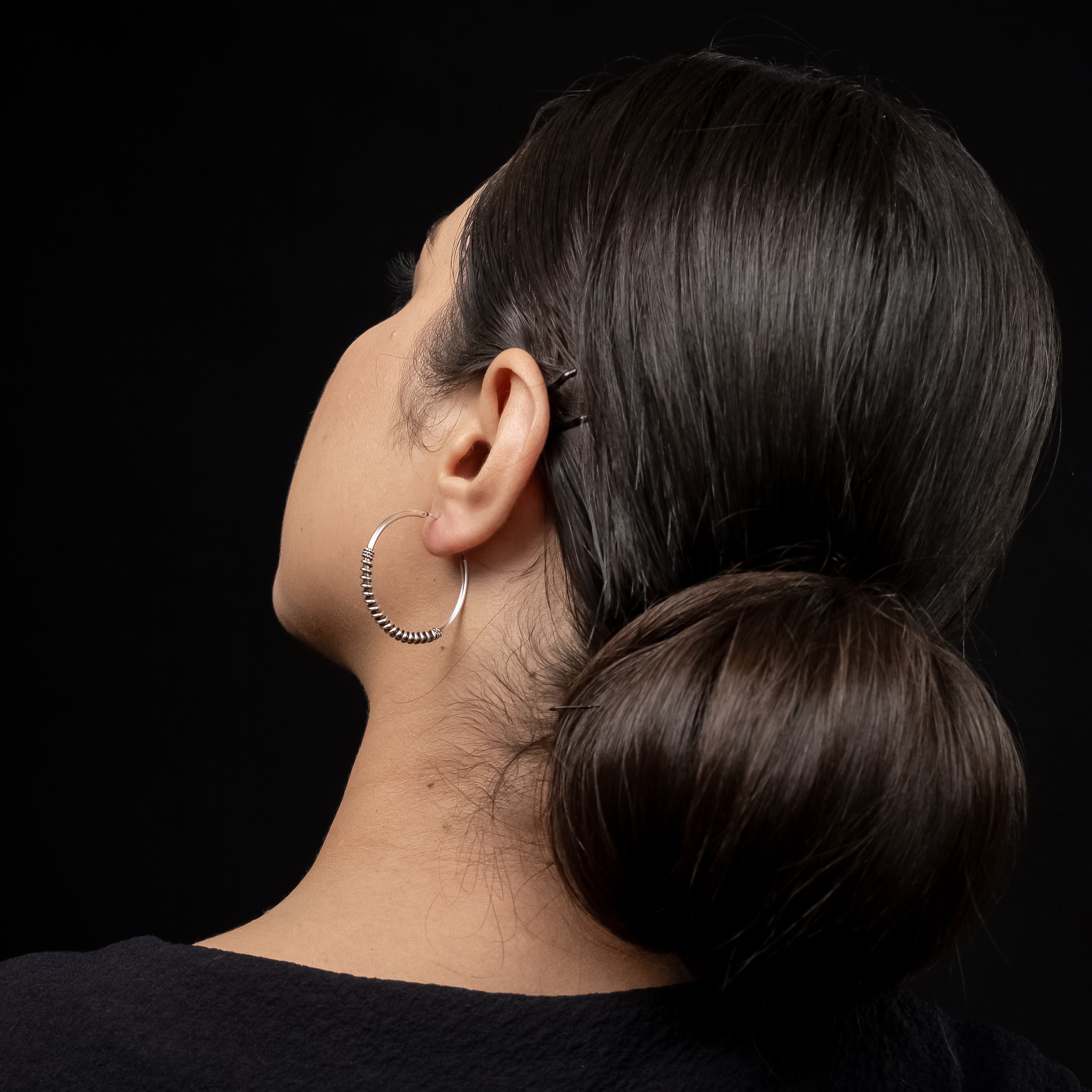 FIRDI Silver Hoops