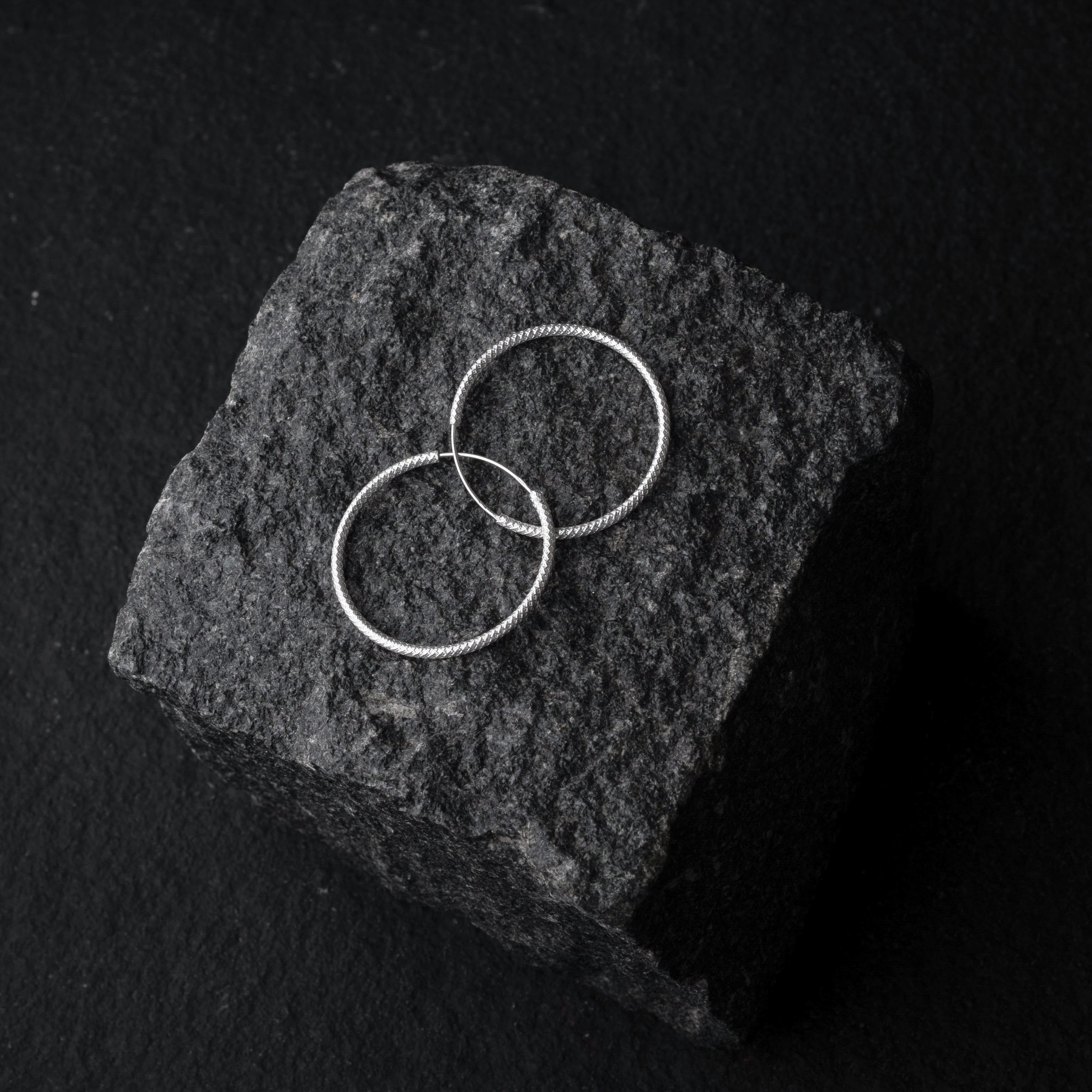 LAR Silver Hoops
