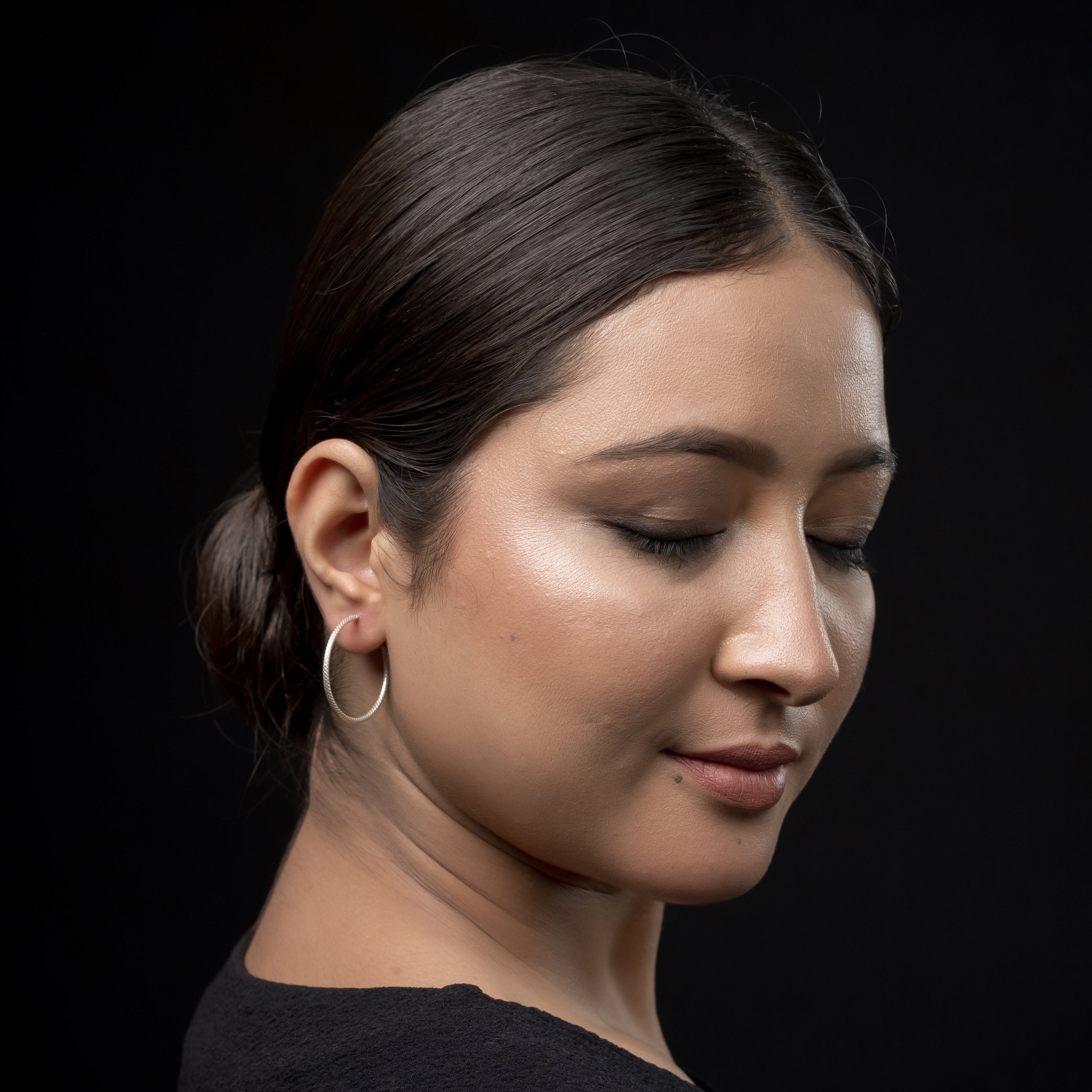 LAR Silver Hoops