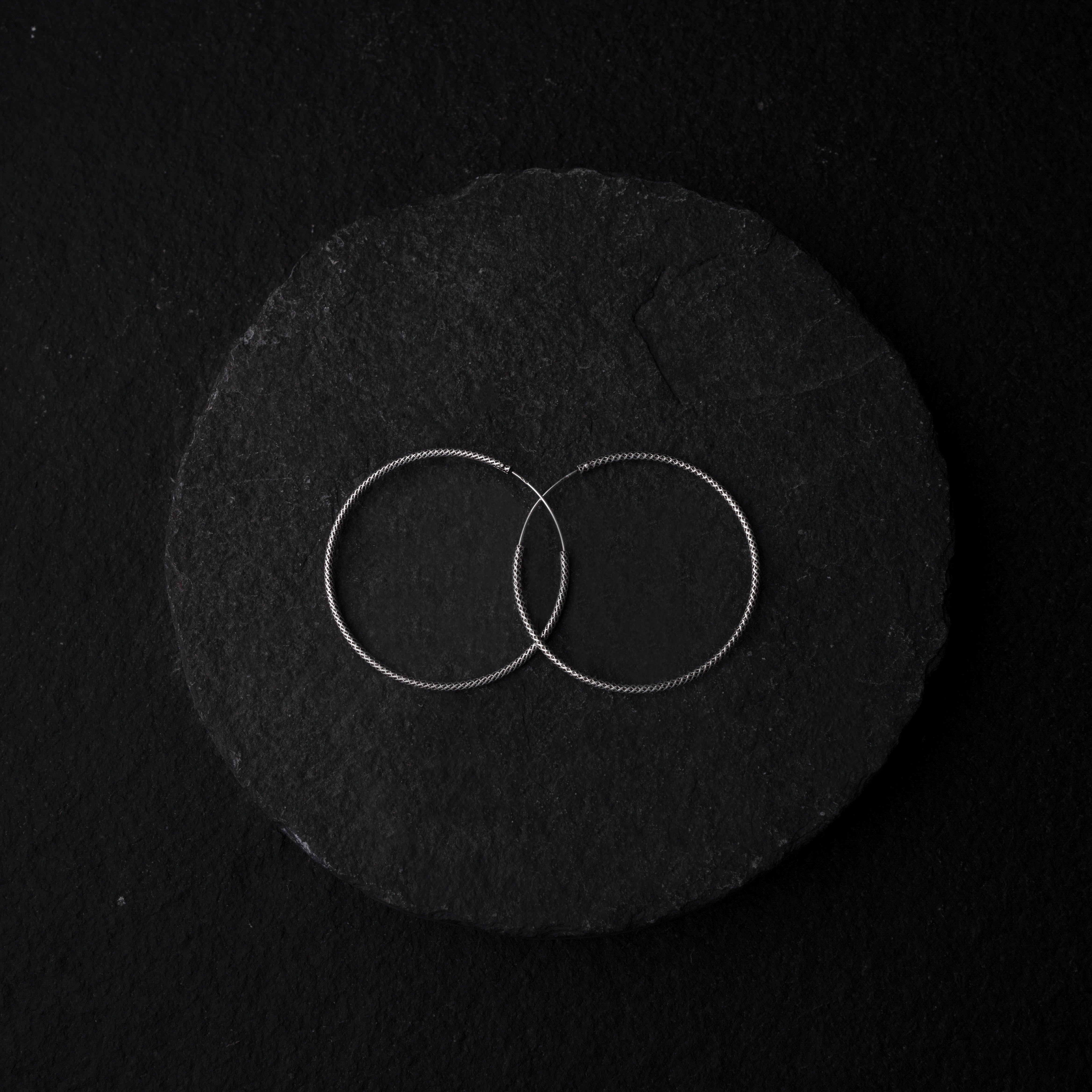 BATULI Silver Hoops
