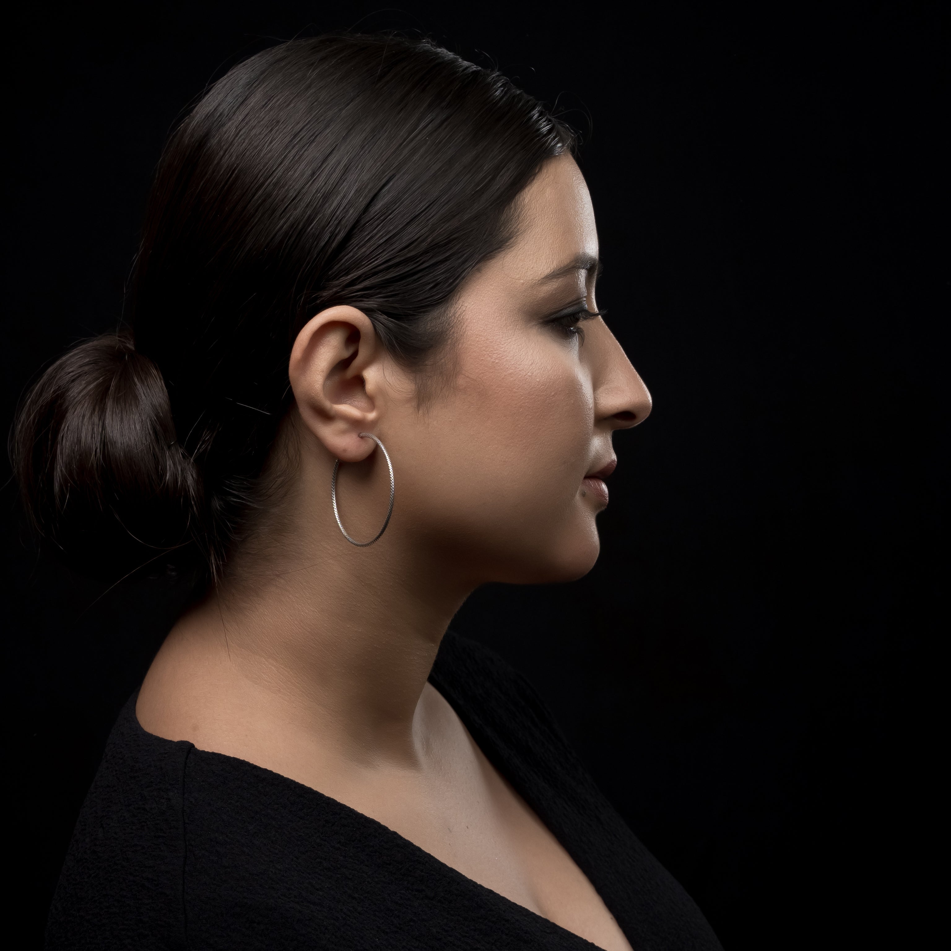 BATULI Silver Hoops