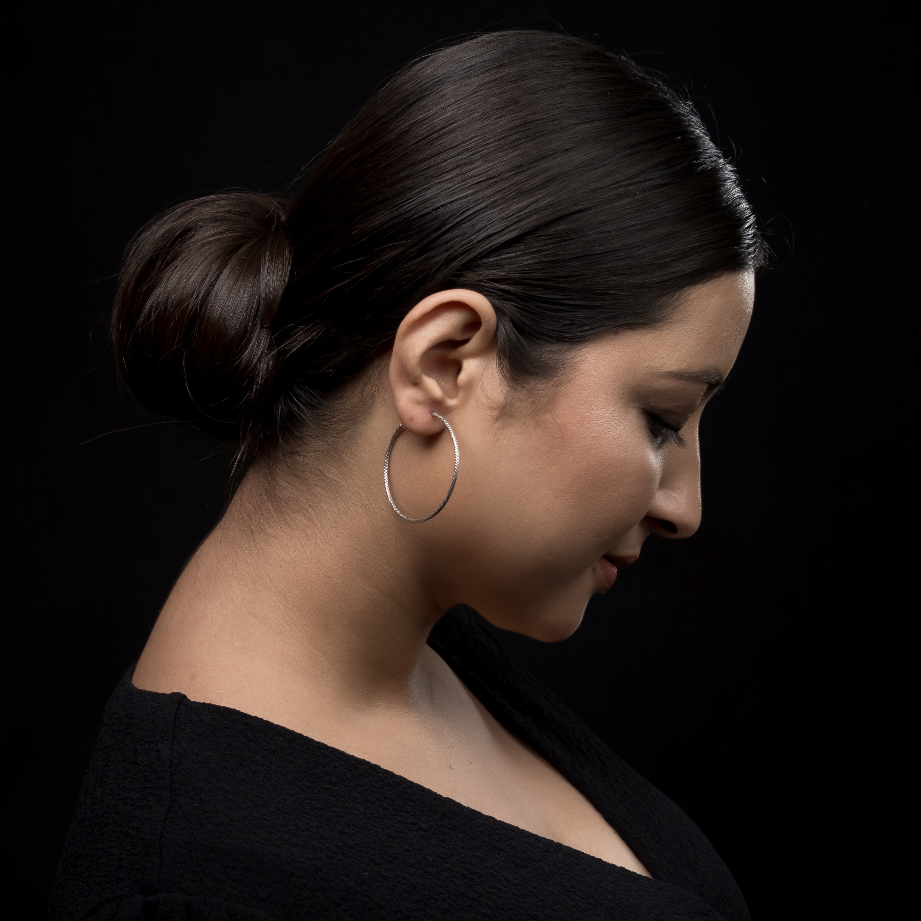 BATULI Silver Hoops