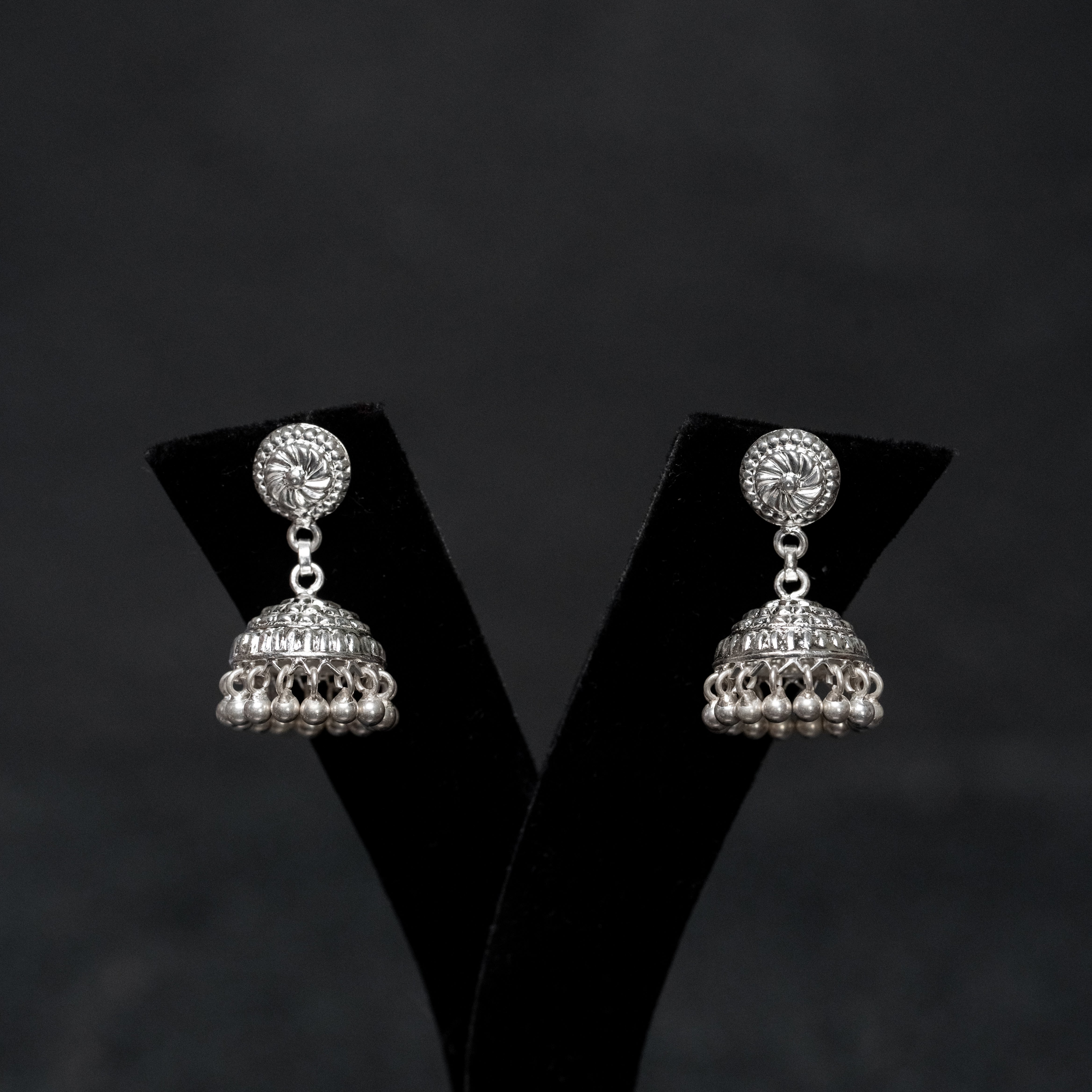 Silver Ghoomri Jhumki