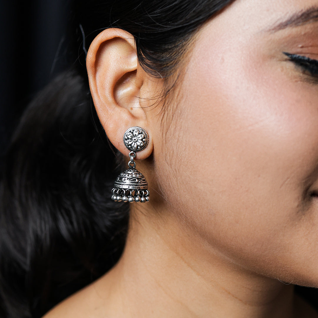 Silver Devrai Jhumki