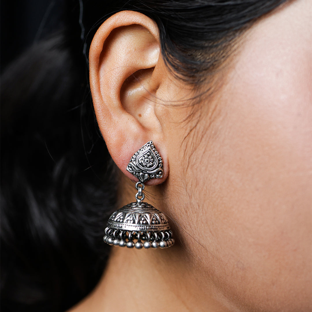 Silver Kandali Jhumki