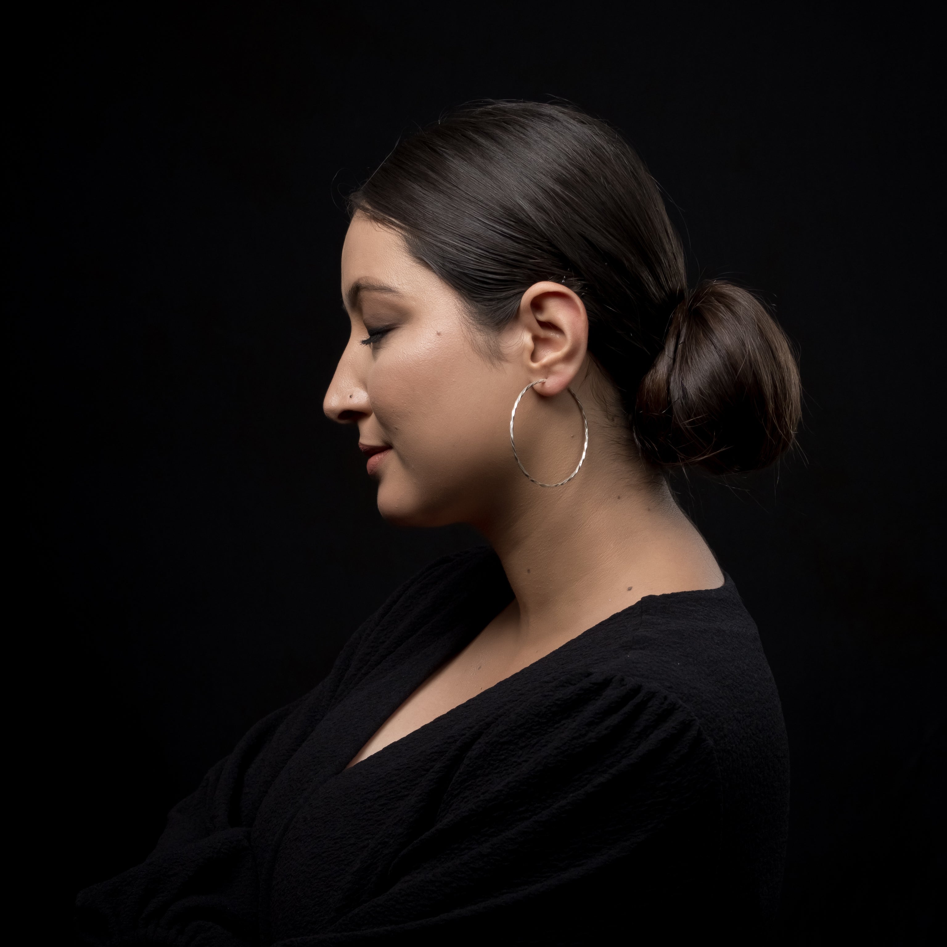 TARANG Silver Hoops