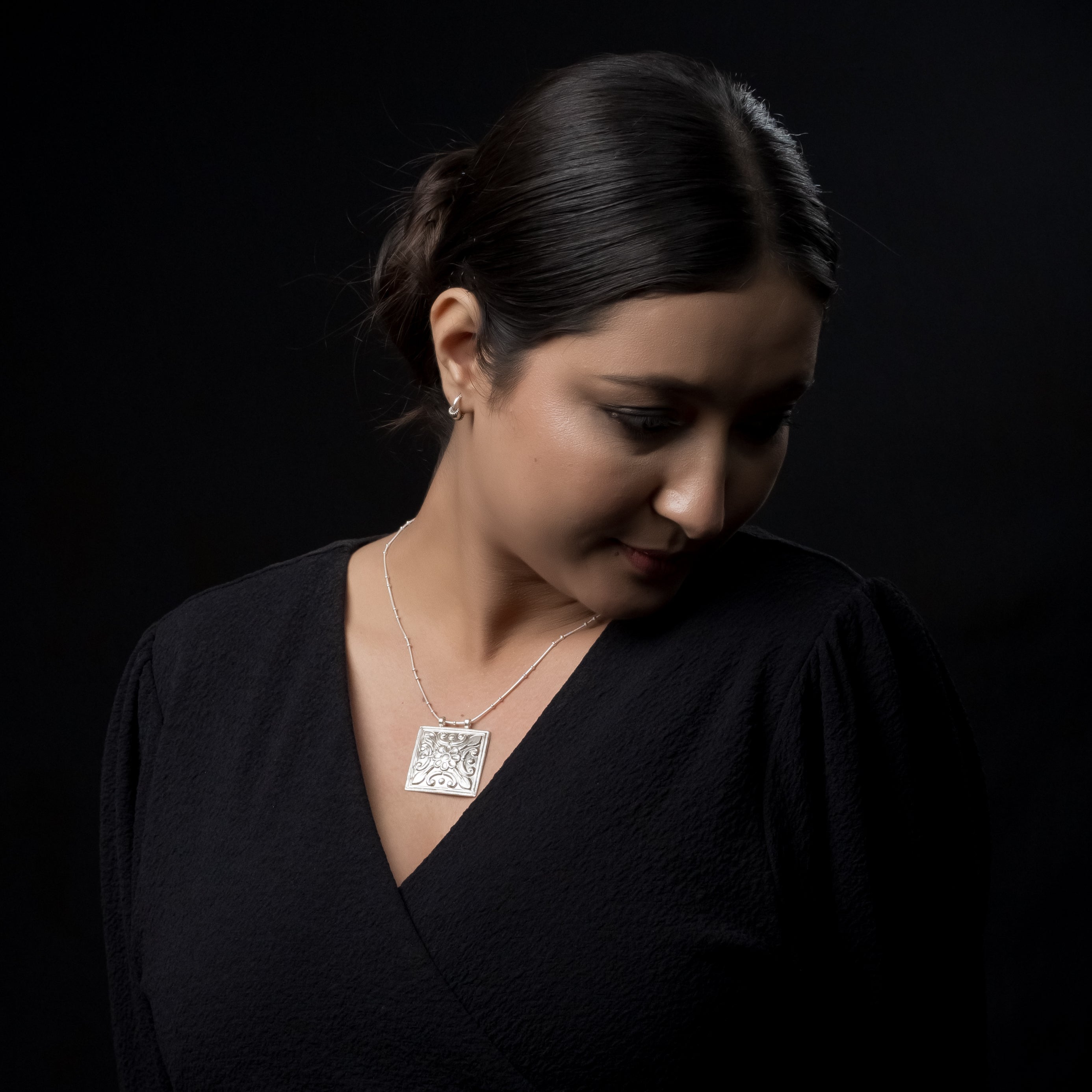 Gulpatra Silver Chain Pendant
