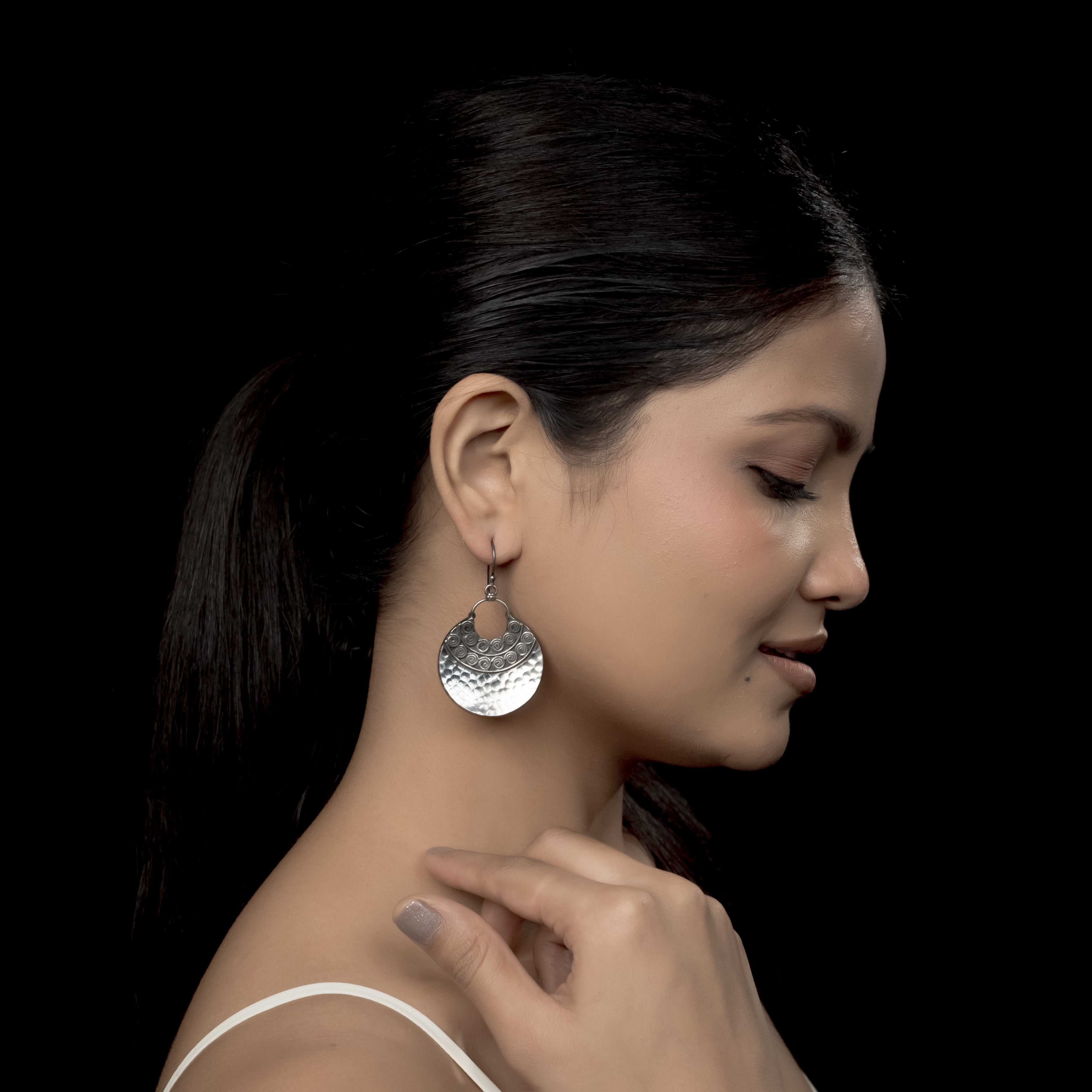 Chanduli Silver Earrings