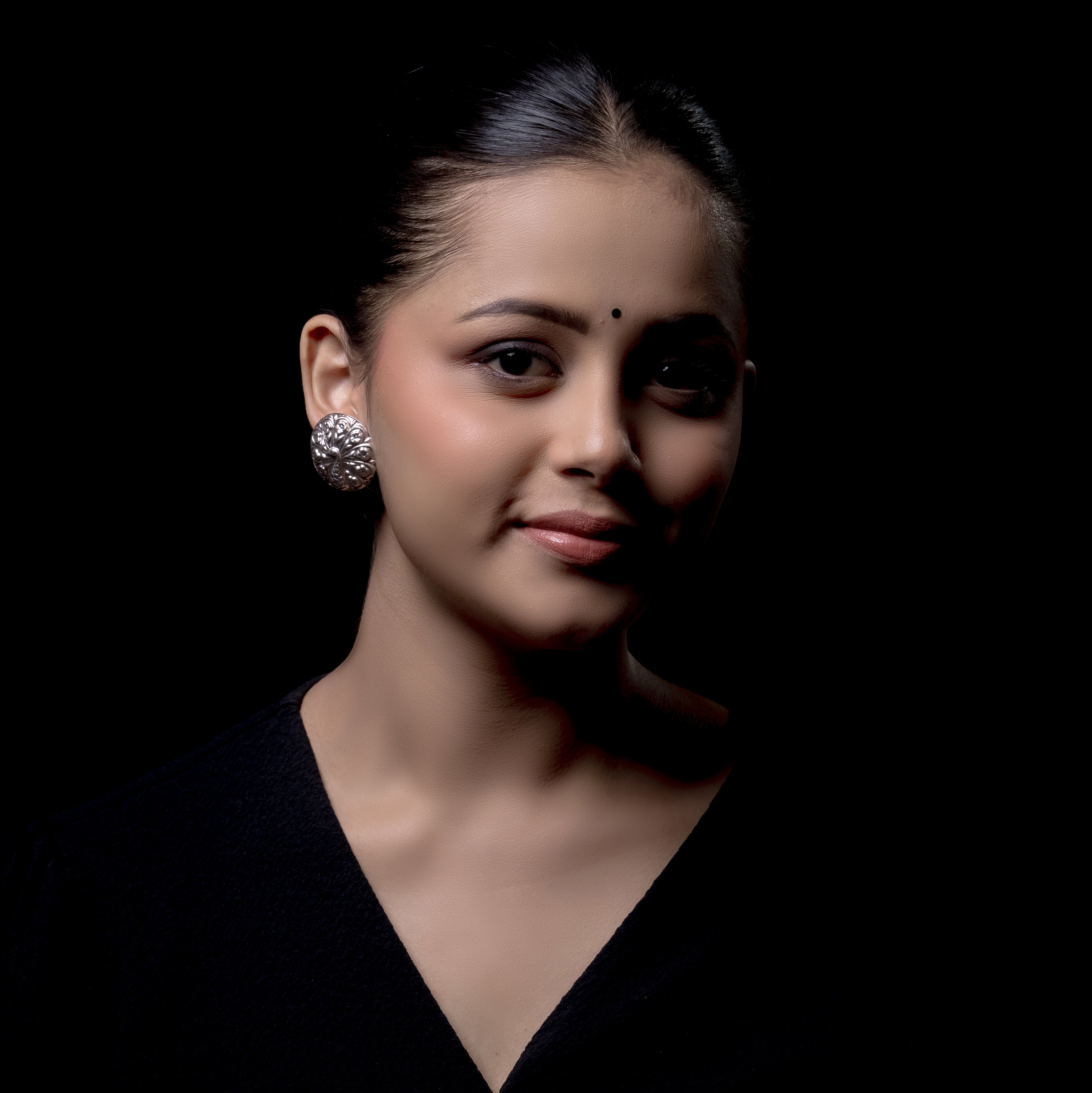 Morni silver studs bestseller peacock design popular earring