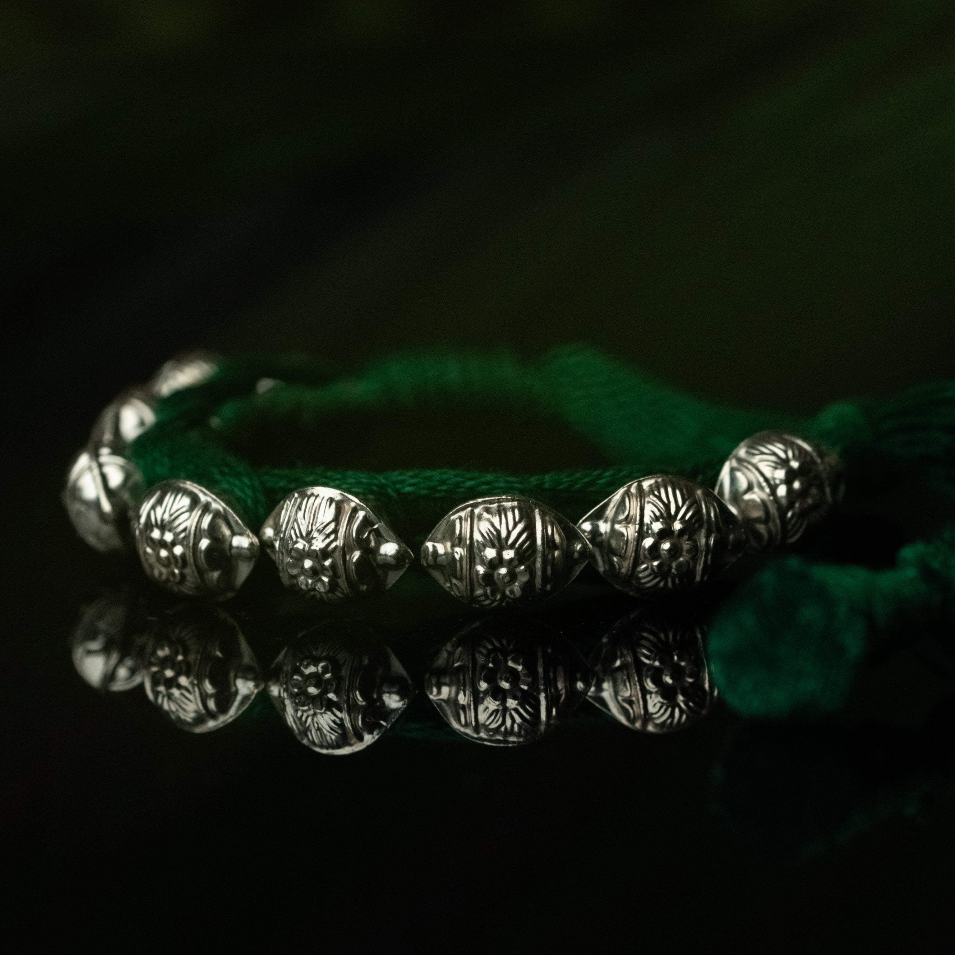Navphool Pahuchi Silver Bracelet