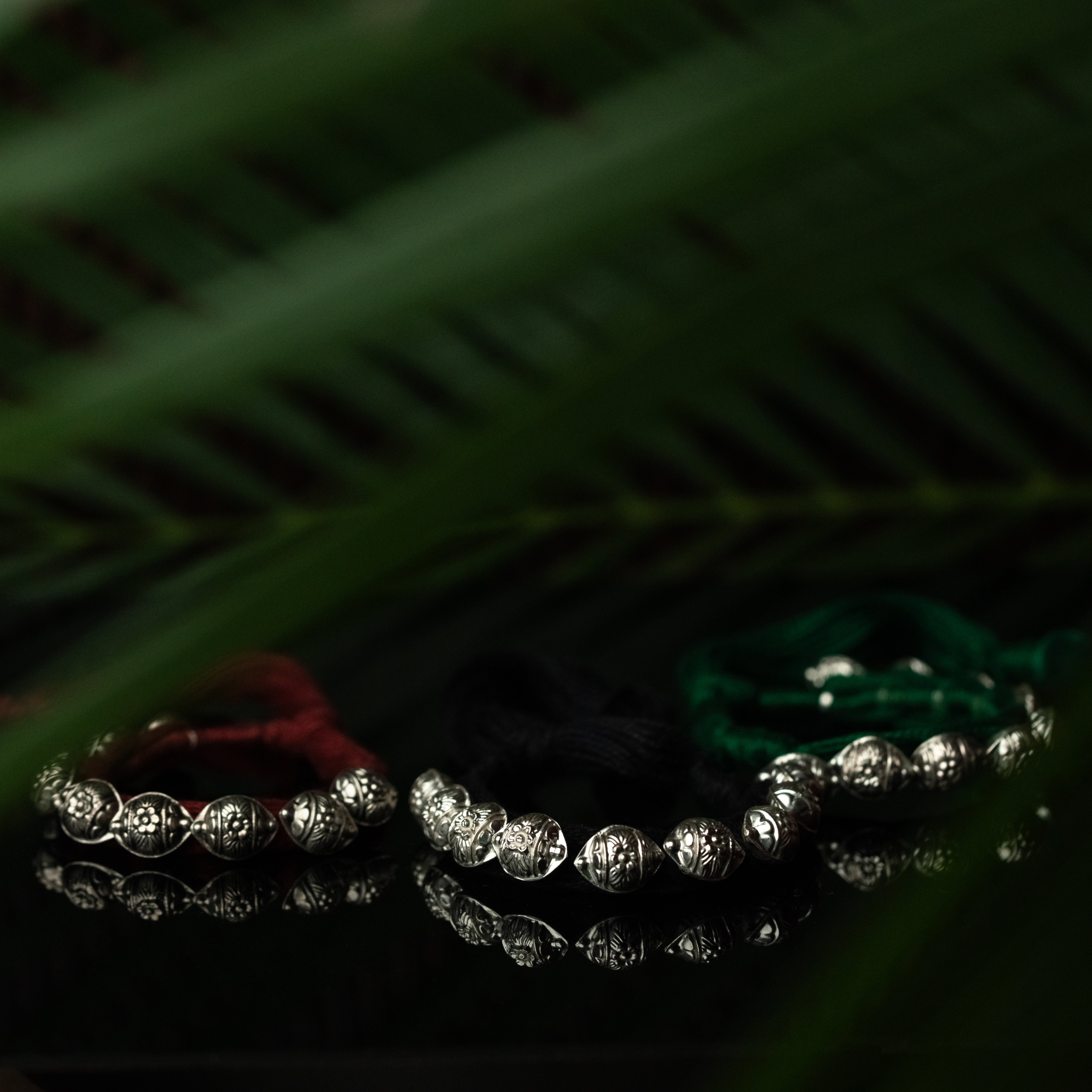 Navphool Pahuchi Silver Bracelet