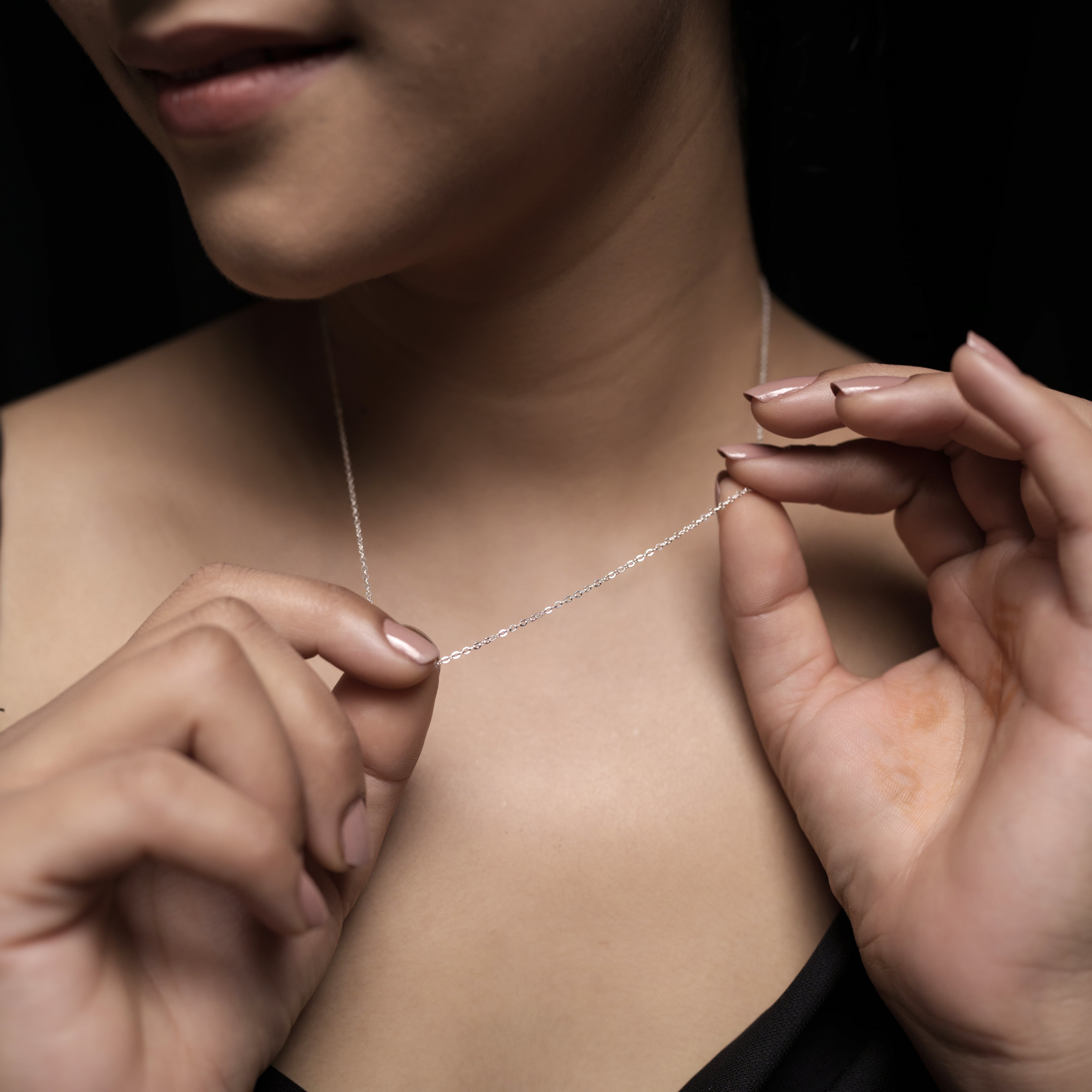 Titli Silver Chain