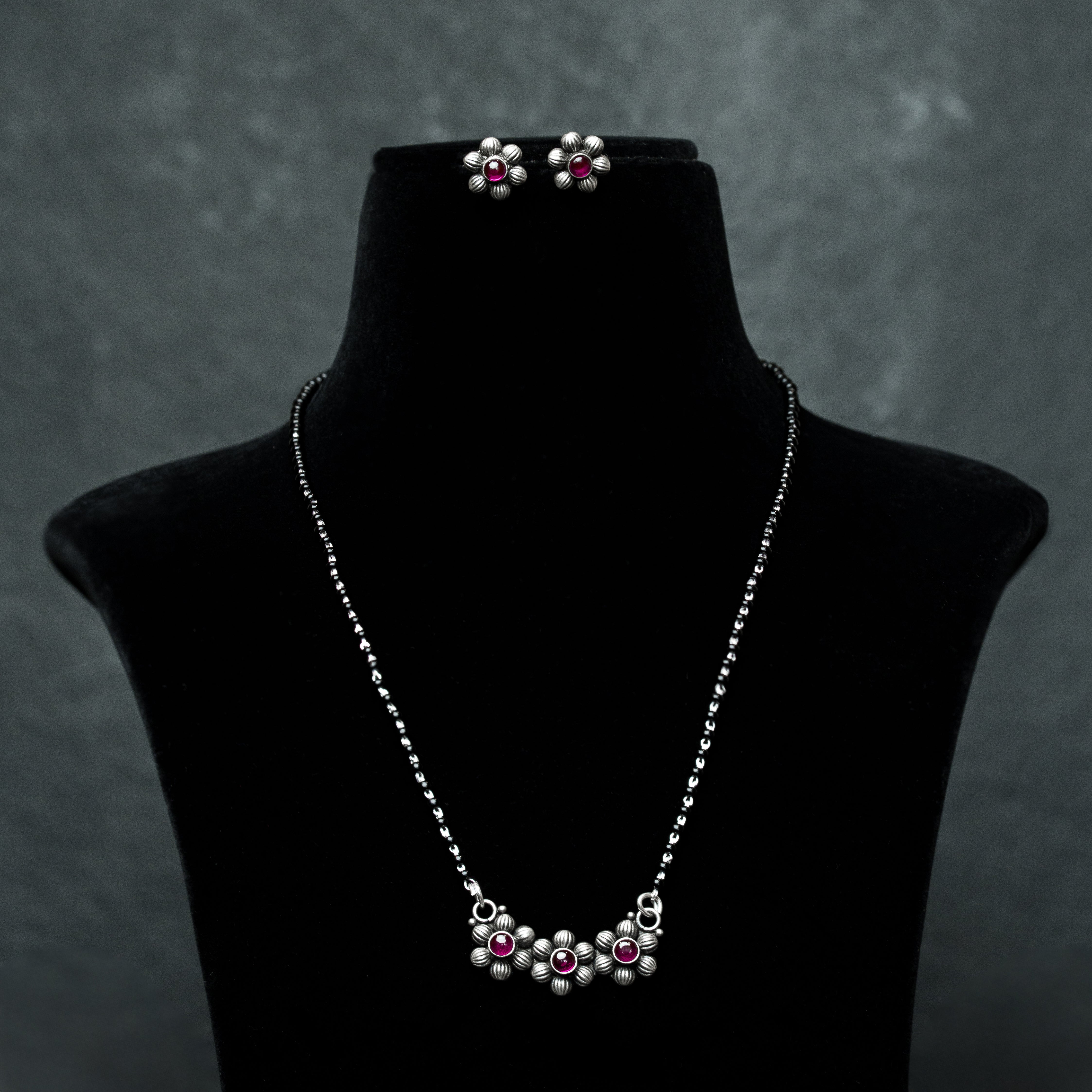 Phoolika Silver Mangalsutra
