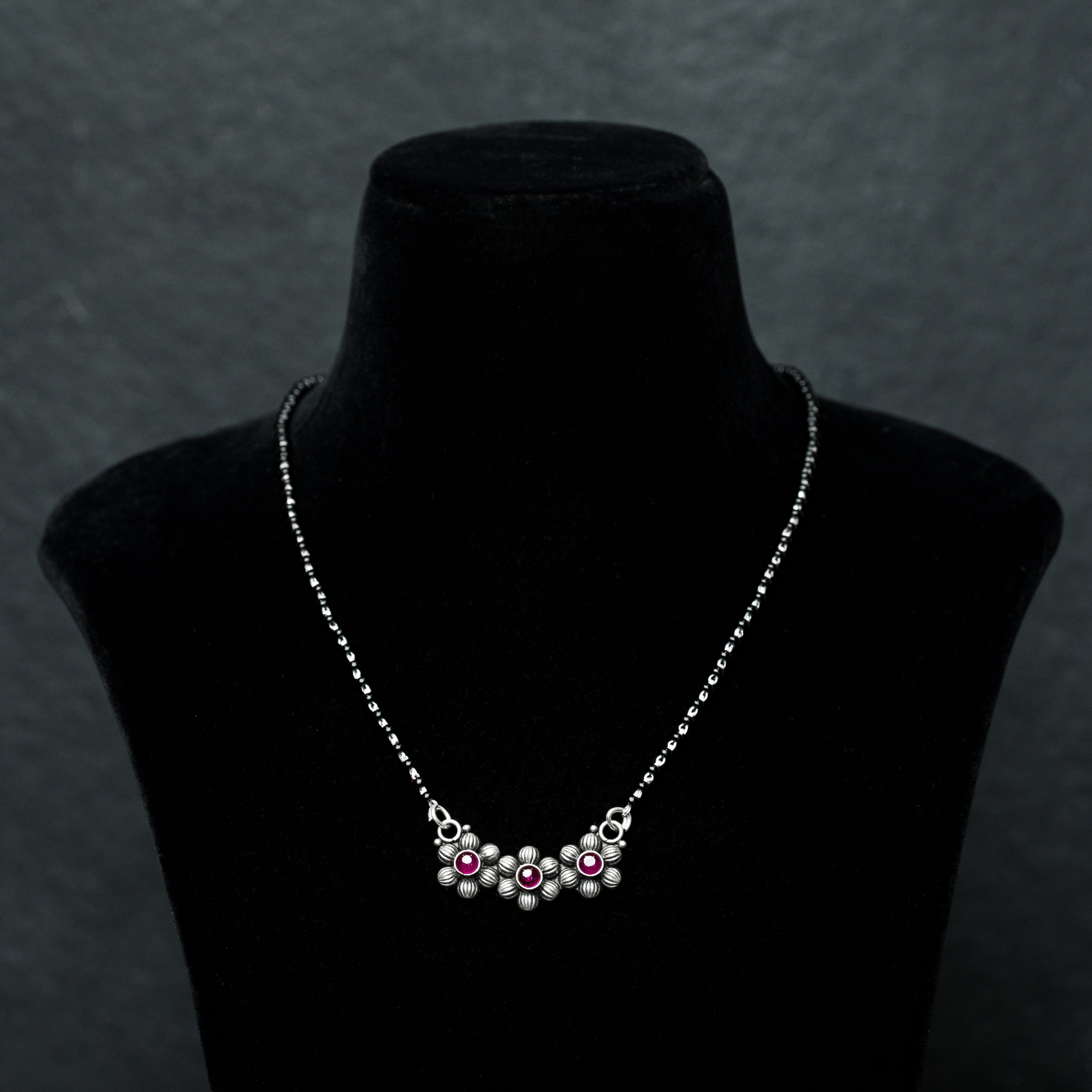 Phoolika Silver Mangalsutra
