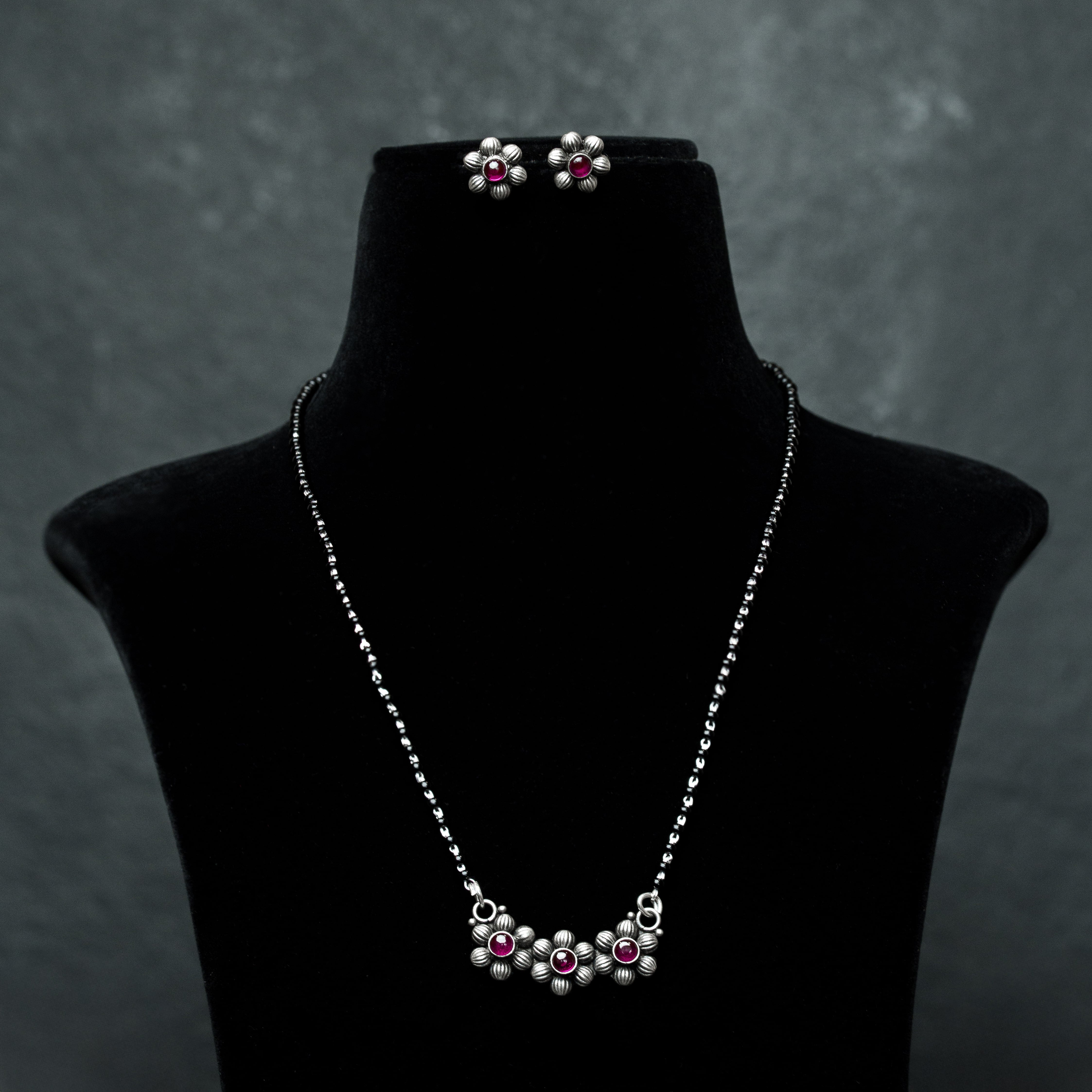 Phoolika Silver Mangalsutra