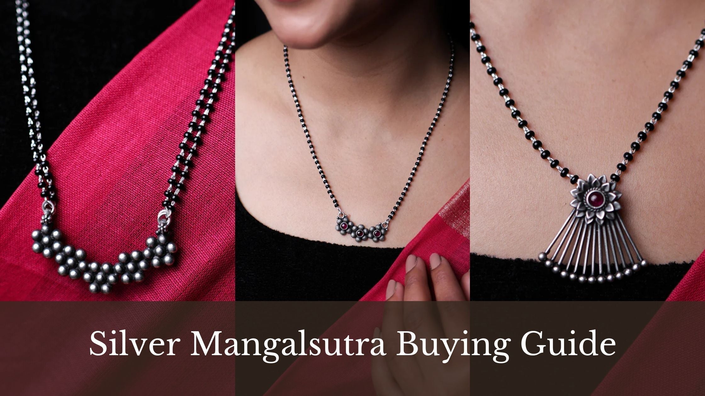 silver mangalsutras 
