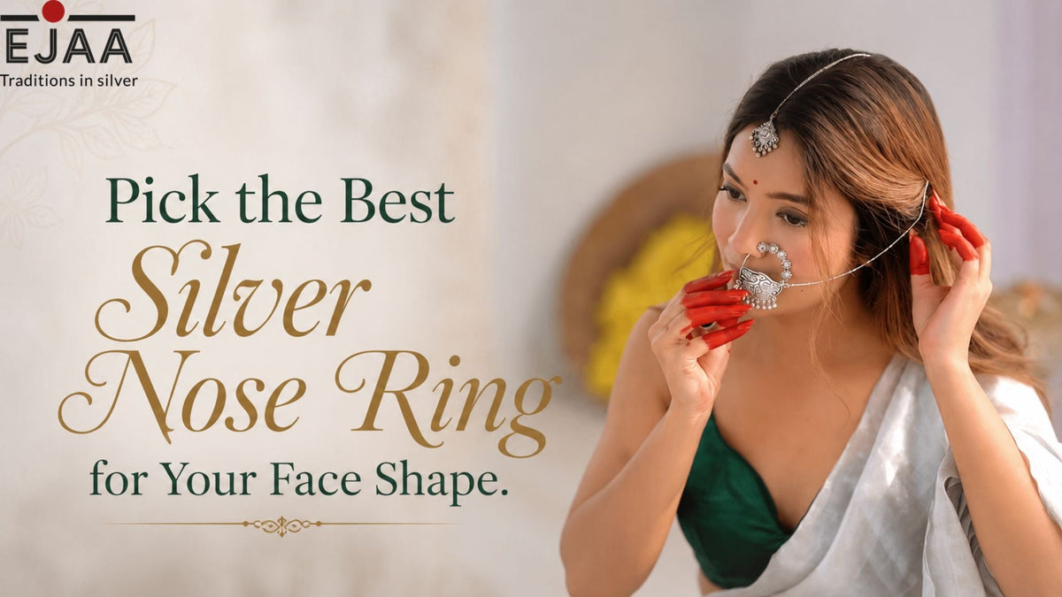 Pick the best silver nose ring for your face shape