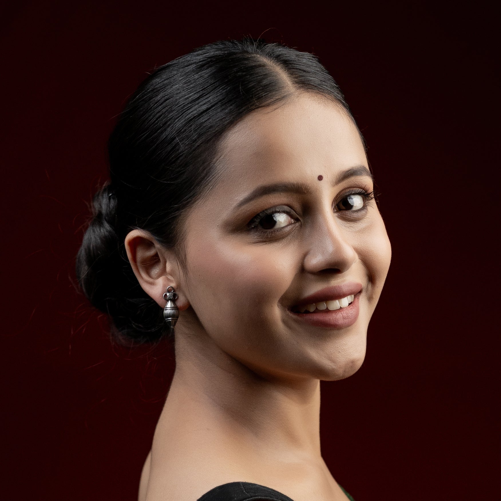 Silver Jaukanthi Studs