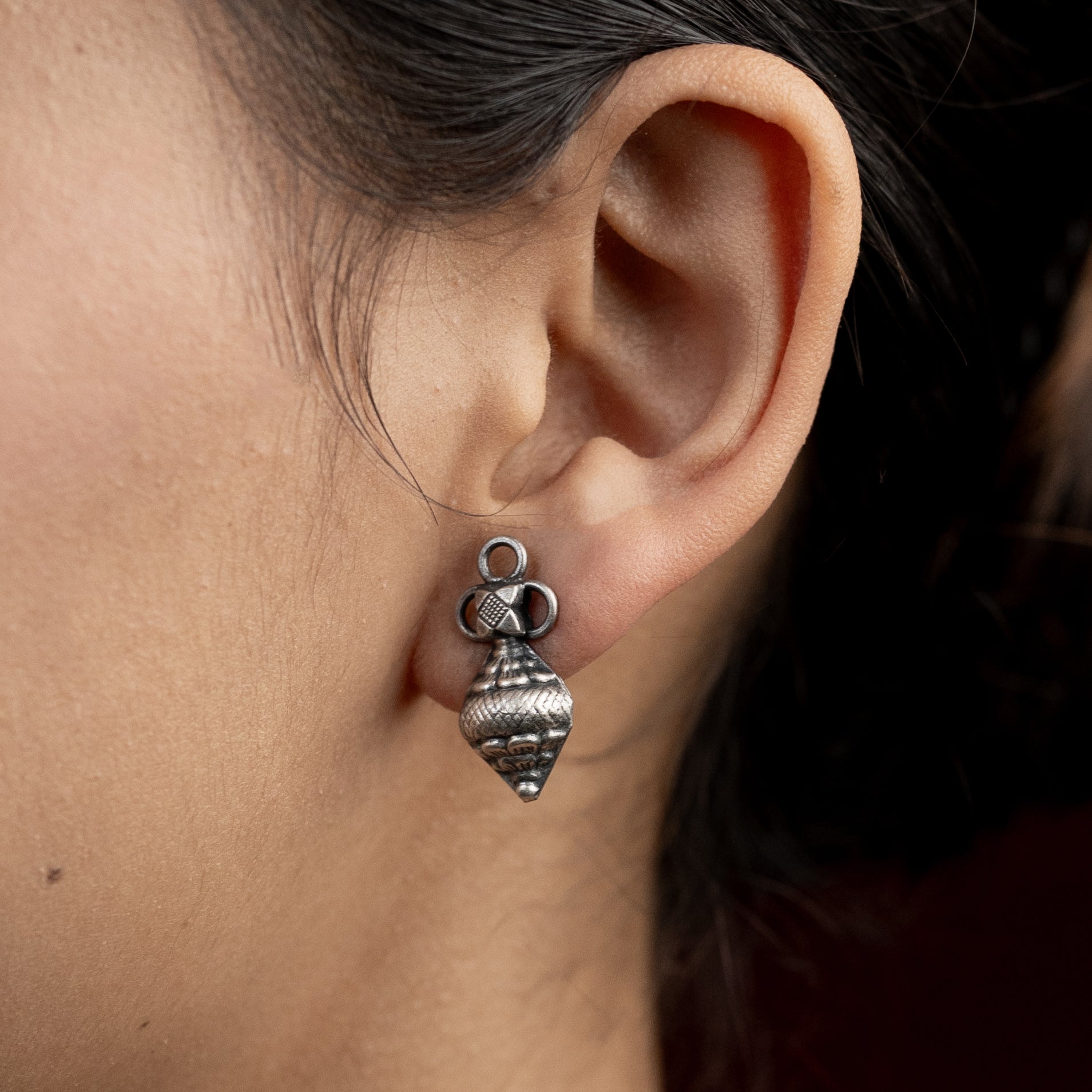 Silver Devshank Studs