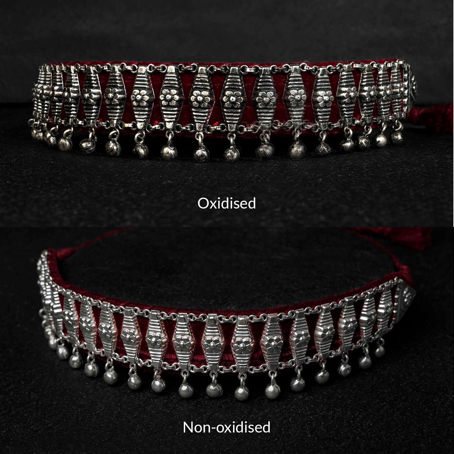 Kosi Guluband Silver Choker