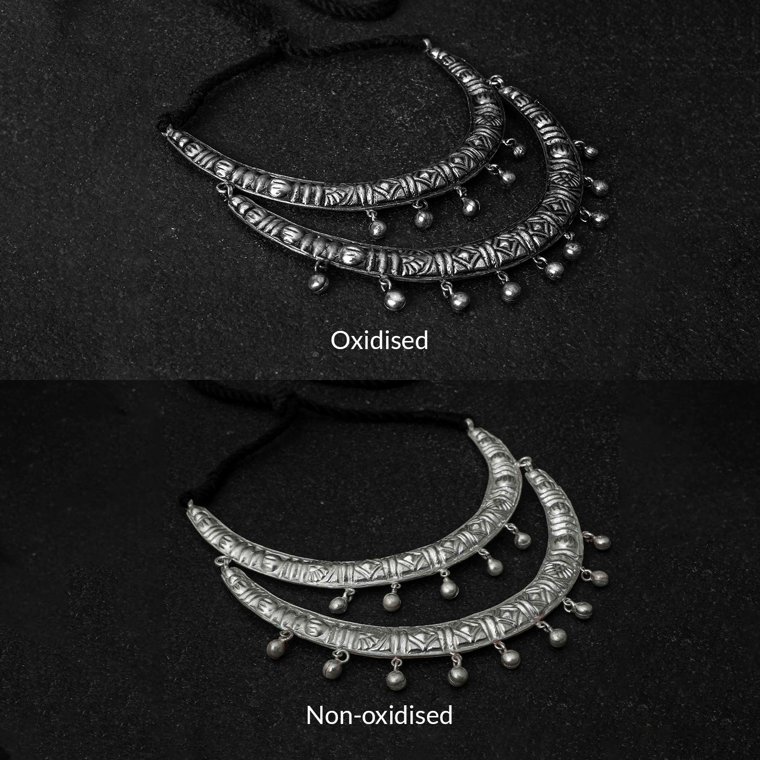 Rooh Hasuli Silver Choker