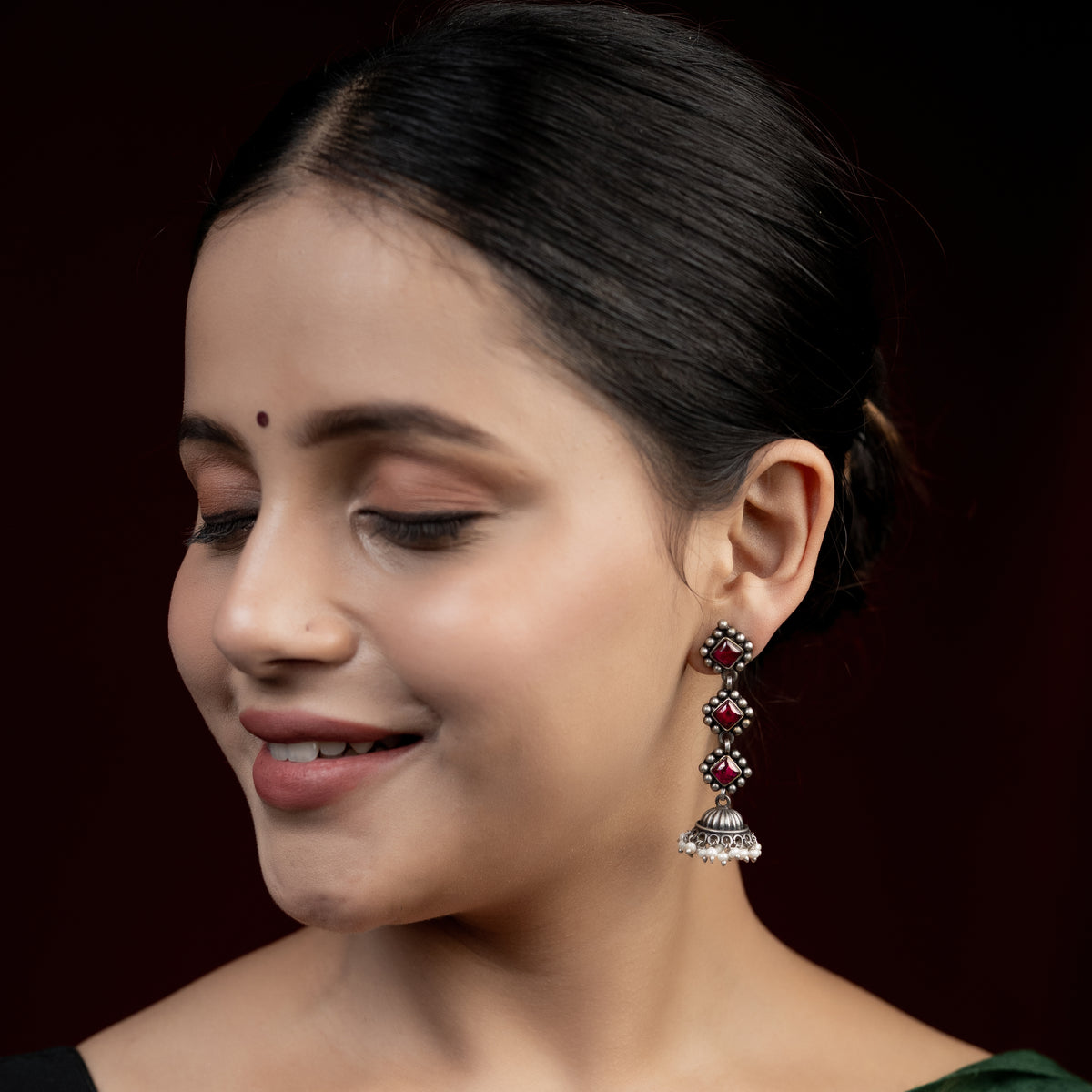 Buy Stylish Silver Tilmil Jhumki for Women Online | Ejaa