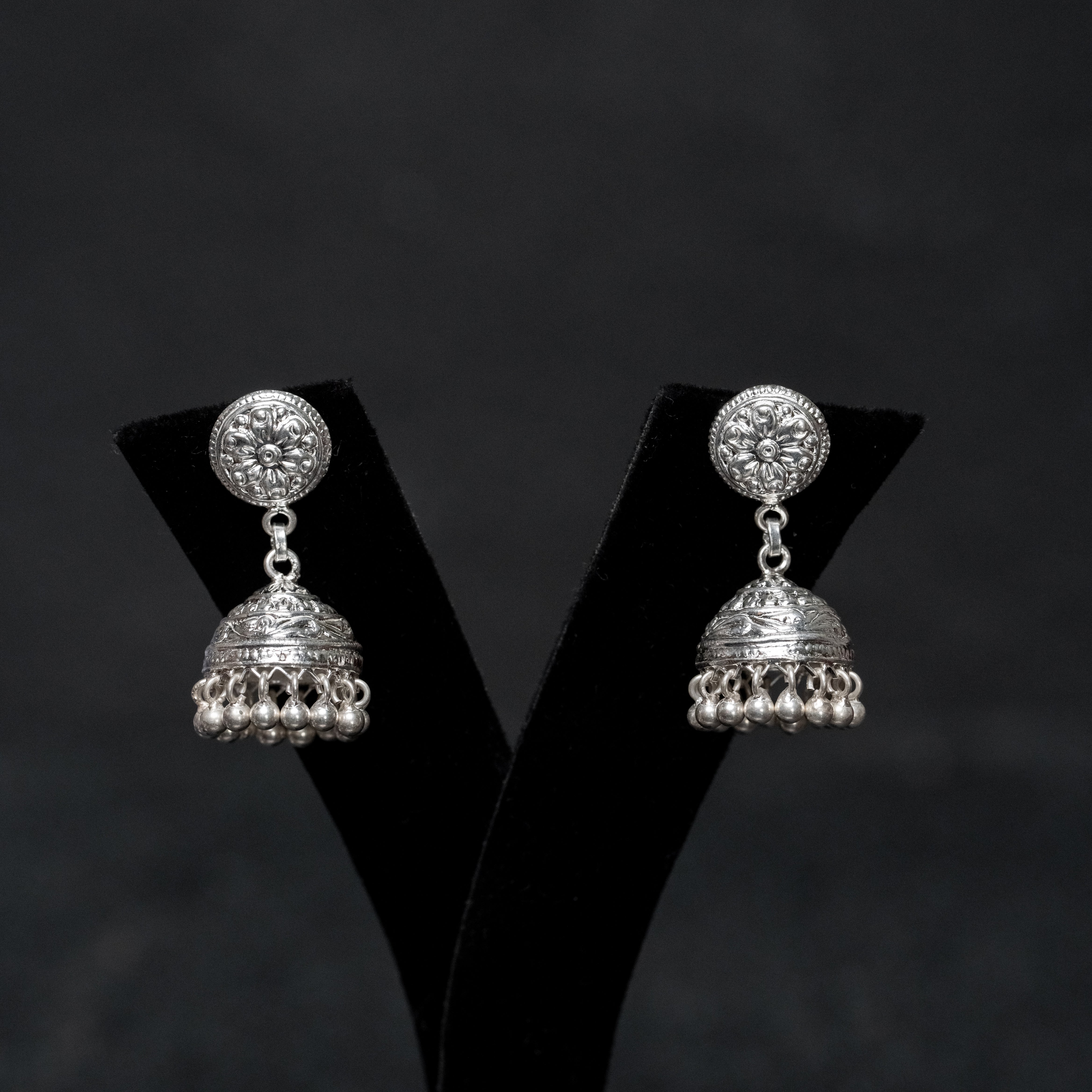 Silver Devrai Jhumki